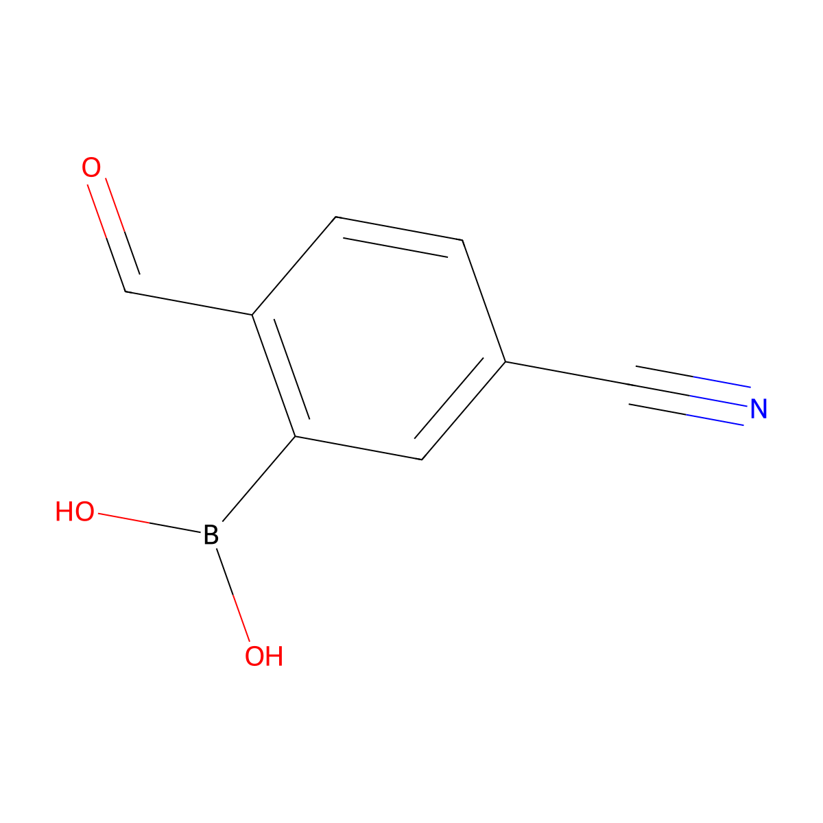 5-Cyano-2-formylphenylboronic acid molecular structure, CAS 2095193-38-5