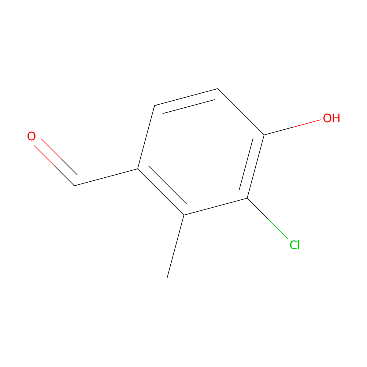 3-Chloro-4-hydroxy-2-methylbenzaldehyde molecular structure, CAS 2095236-70-5