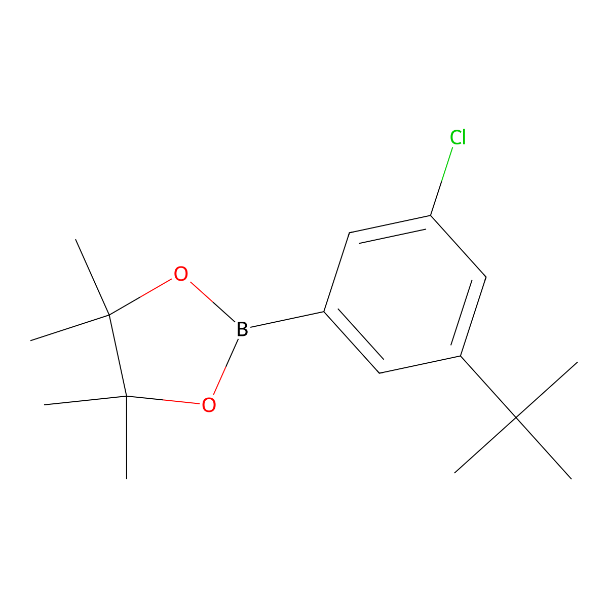 2-(3-(tert-Butyl)-5-chlorophenyl)-4,4,5,5-tetramethyl-1,3,2-dioxaborolane molecular structure, CAS 2095254-96-7