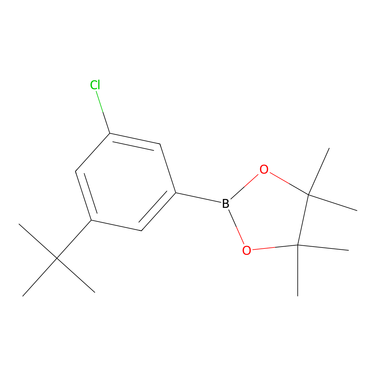 2-(3-(tert-Butyl)-5-chlorophenyl)-4,4,5,5-tetramethyl-1,3,2-dioxaborolane molecular structure, CAS 2095254-96-7