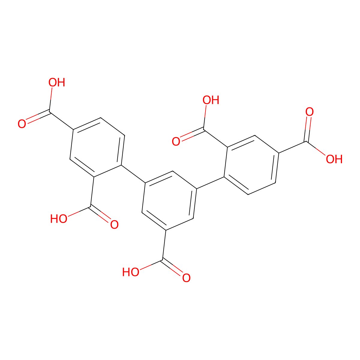 [1,1':3',1''-Terphenyl]-2,2'',4,4'',5'-pentacarboxylic acid molecular structure, CAS 2095288-22-3
