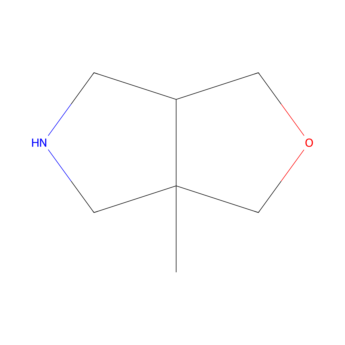 rac-(3aR,6aS)-3a-methyl-hexahydro-1H-furo[3,4-c]pyrrole molecular structure, CAS 2095349-65-6