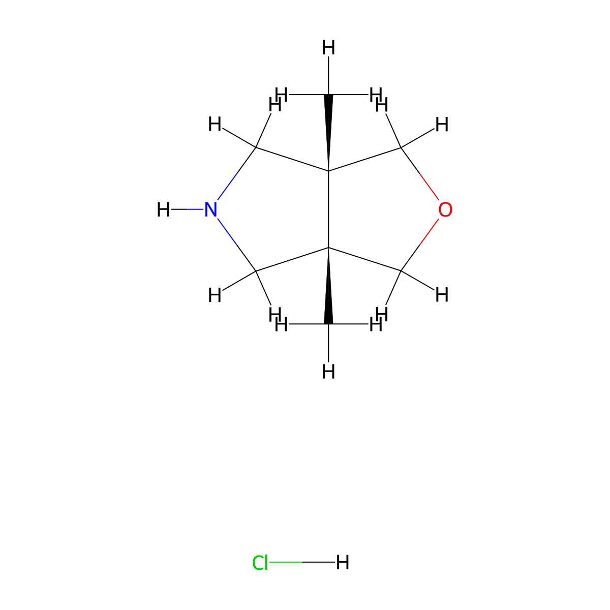 (3aR,6aS)-3a,6a-dimethyl-hexahydro-1H-furo(3,4-c)pyrrole hydrochloride molecular structure, CAS 2095349-68-9