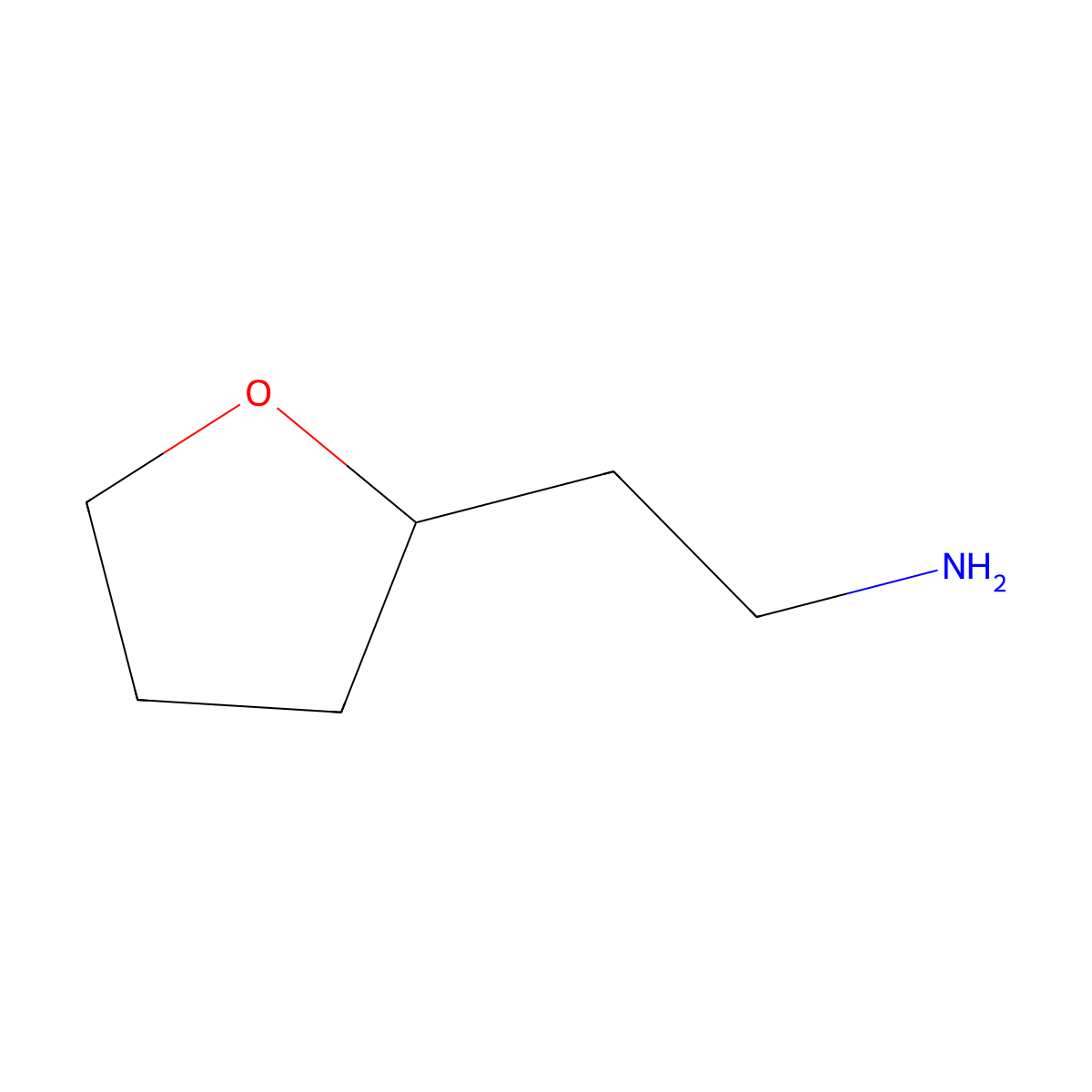 2-[(2R)-oxolan-2-yl]ethan-1-amine molecular structure, CAS 2095396-39-5