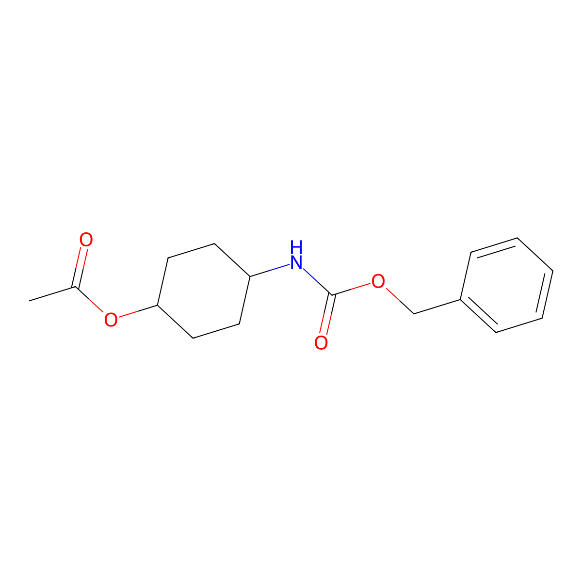 (1R,4r)-4-(((benzyloxy)carbonyl)amino)cyclohexyl acetate molecular structure, CAS 2095396-46-4
