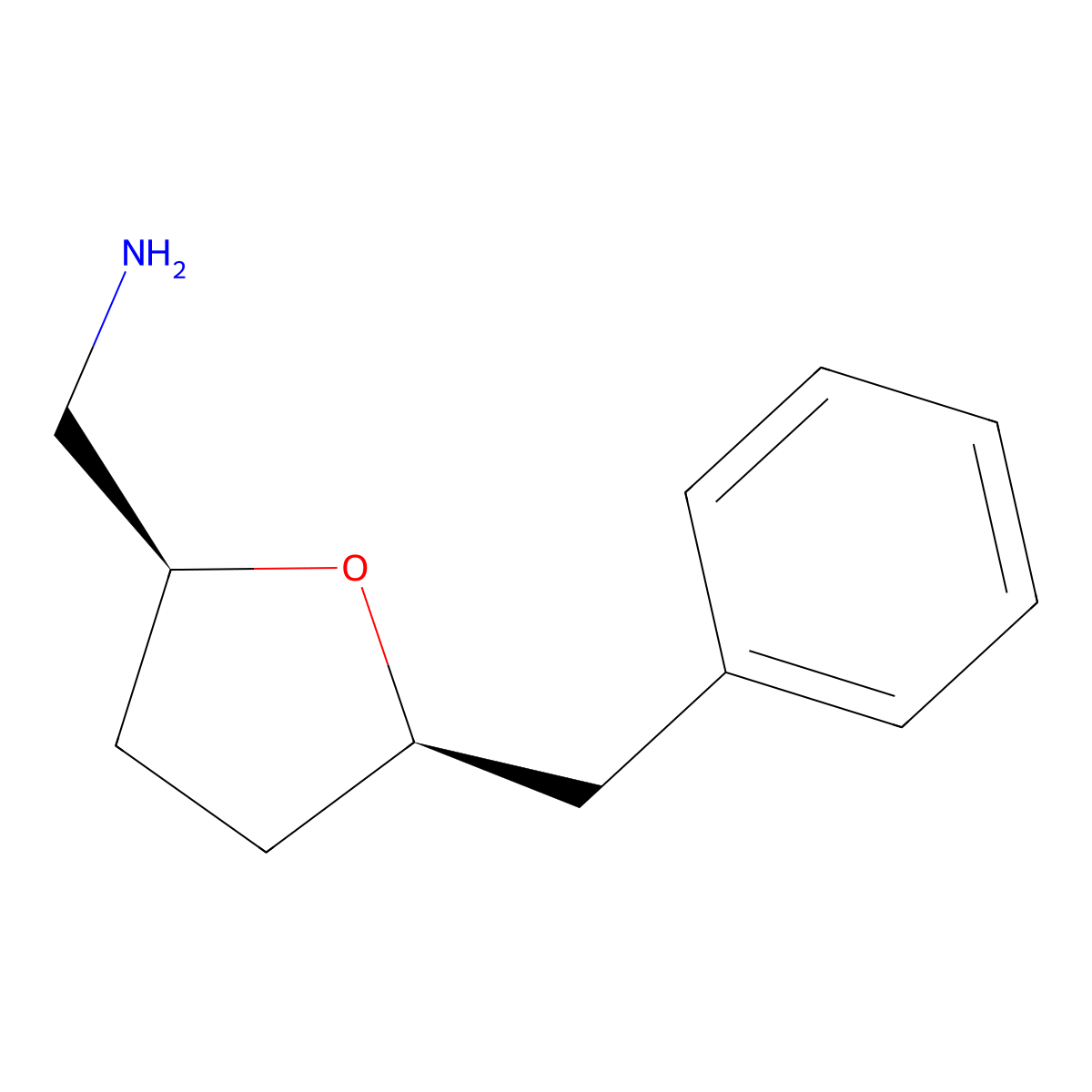 [(2S,5R)-5-Benzyloxolan-2-yl]methanamine molecular structure, CAS 2095396-69-1