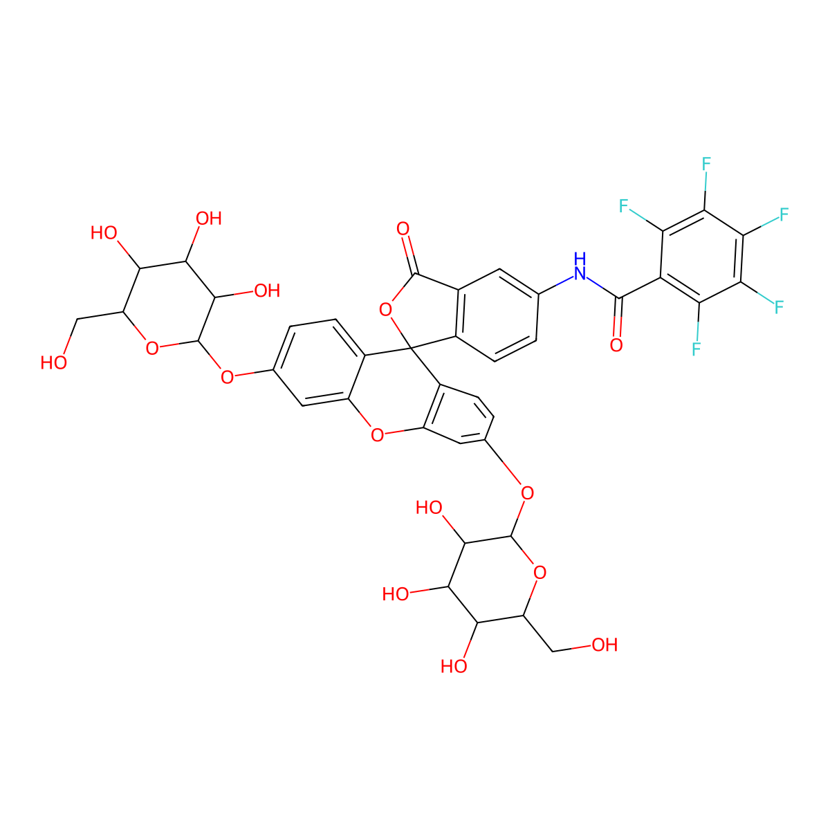 PFB-FDGlu molecular structure, CAS 209540-62-5