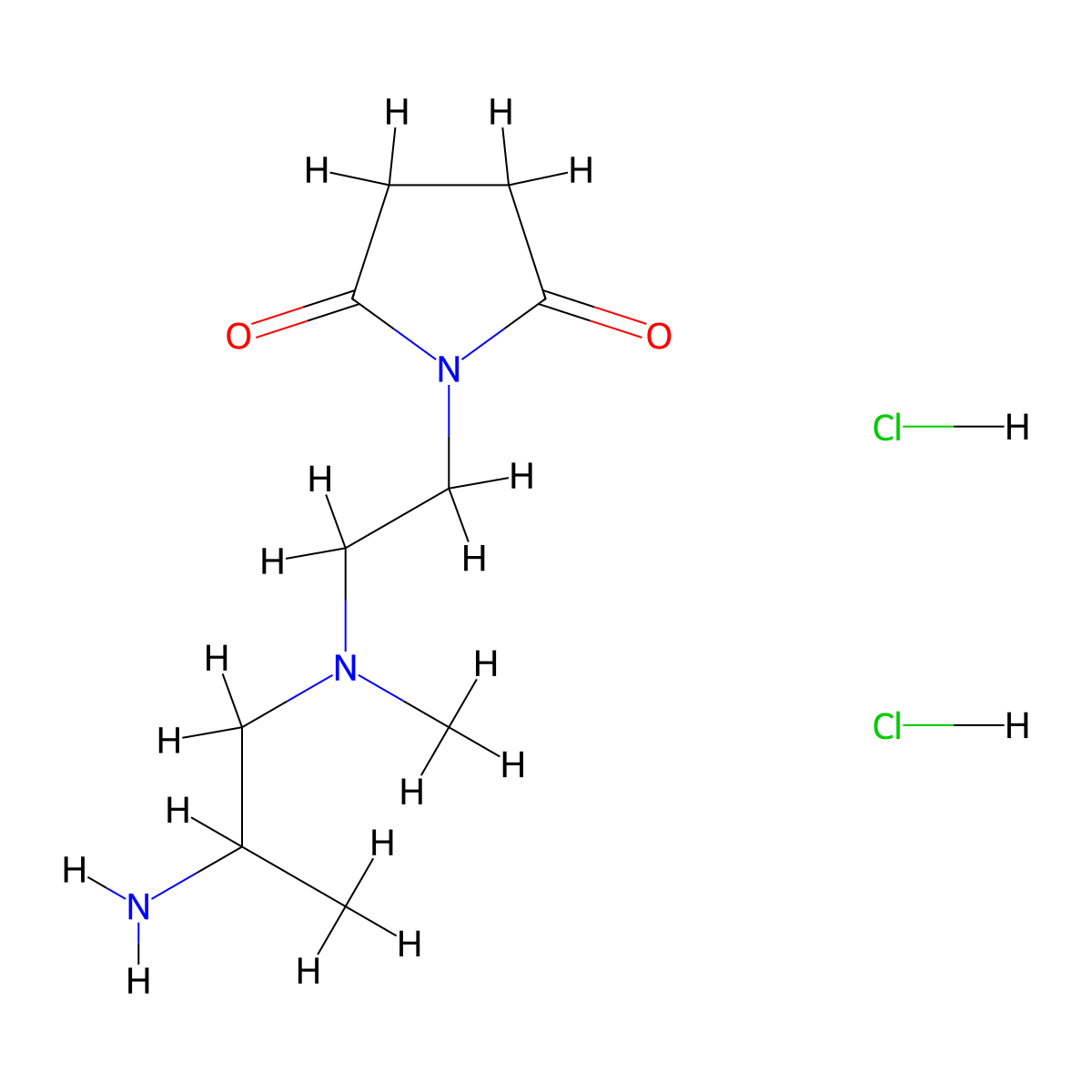1-{2-[(2-Aminopropyl)(methyl)amino]ethyl}pyrrolidine-2,5-dione dihydrochloride molecular structure, CAS 2095408-91-4