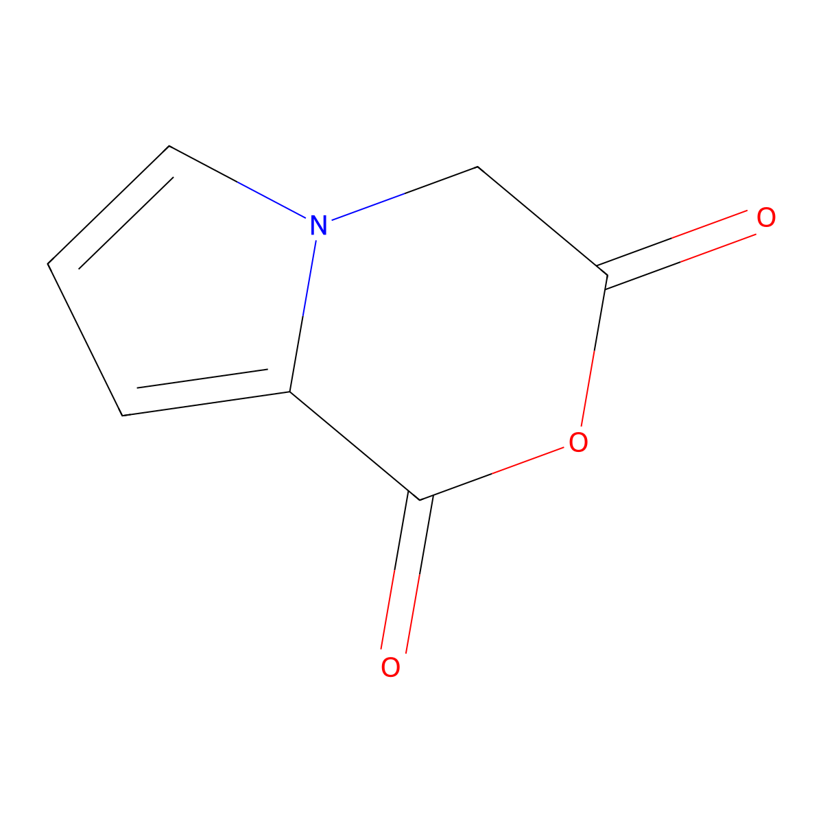 1H,3H,4H-Pyrrolo[2,1-c][1,4]oxazine-1,3-dione molecular structure, CAS 2095409-32-6