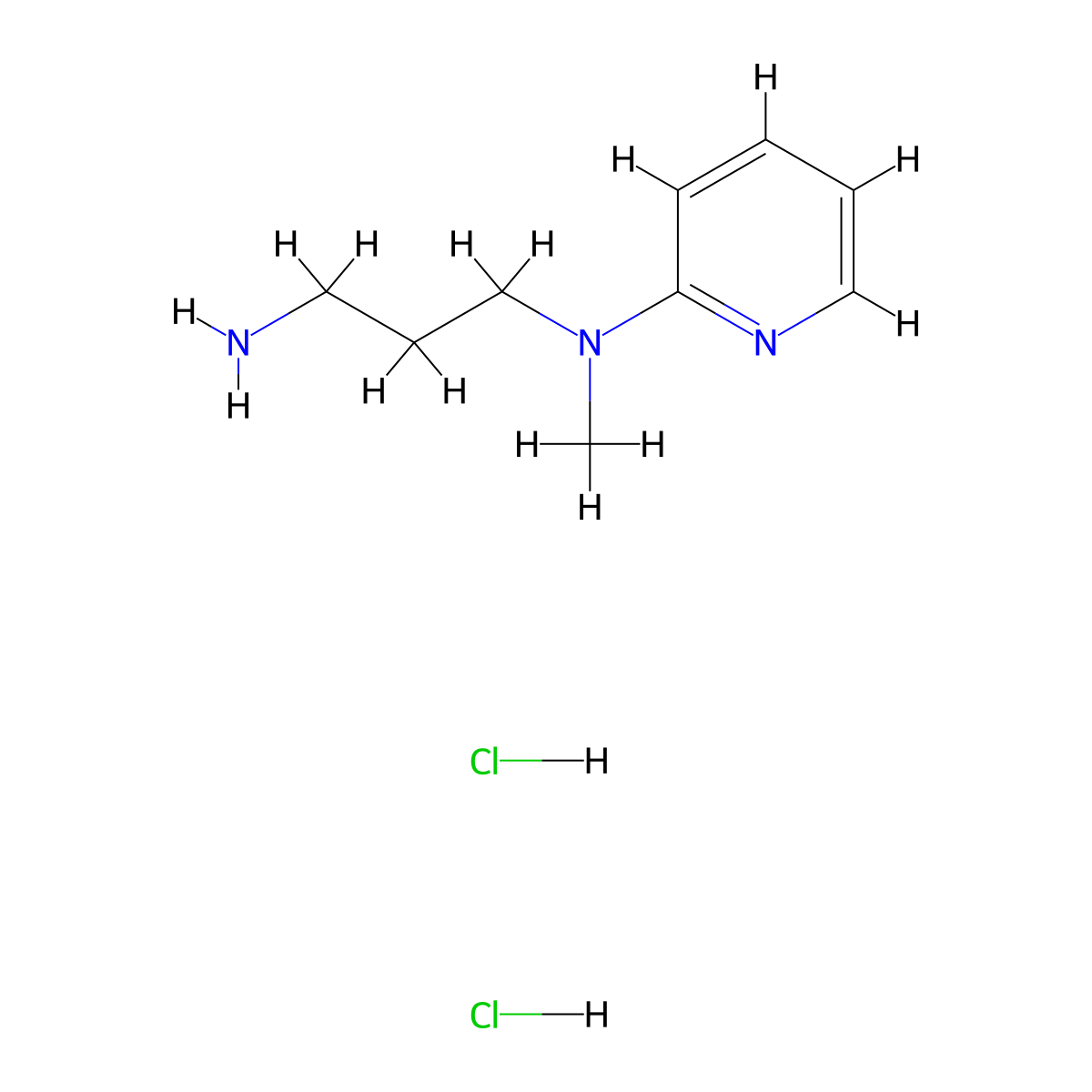 N-(3-aminopropyl)-N-methylpyridin-2-amine dihydrochloride molecular structure, CAS 2095409-53-1
