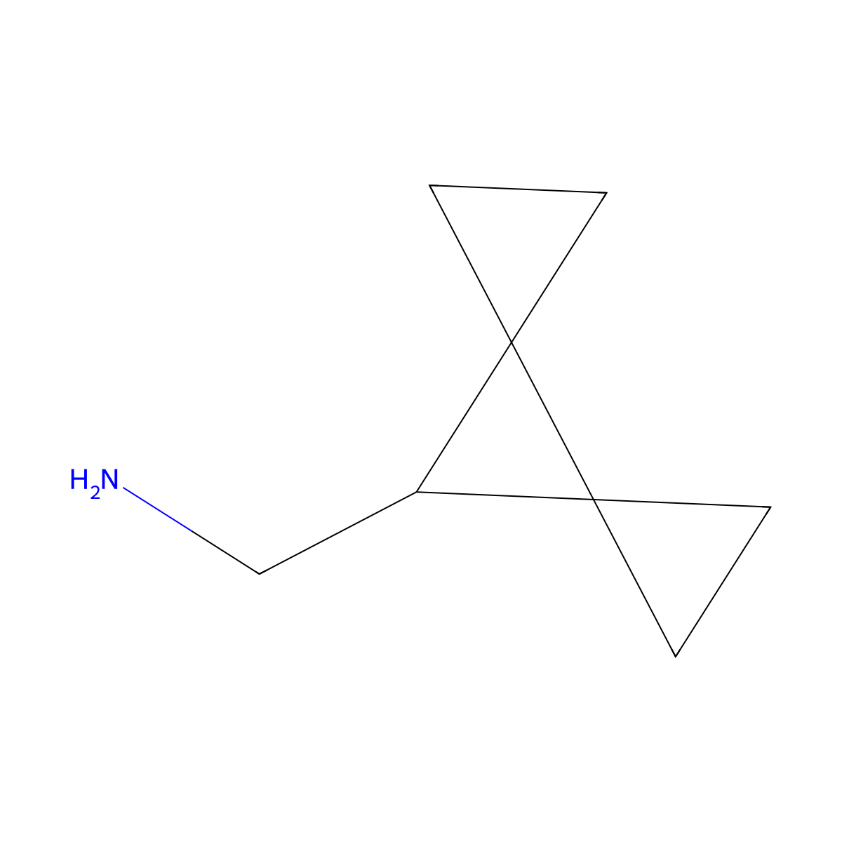 {Dispiro[2.0.2^{4}.1^{3}]heptan-7-yl}methanamine molecular structure, CAS 2095409-60-0