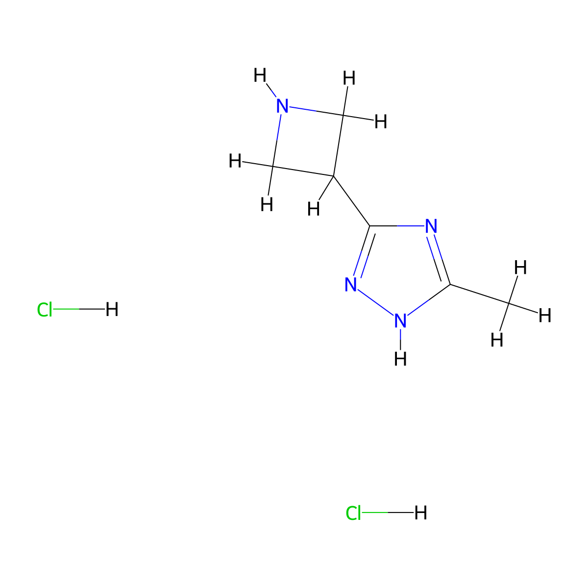 3-(Azetidin-3-yl)-5-methyl-1H-1,2,4-triazole dihydrochloride molecular structure, CAS 2095409-71-3