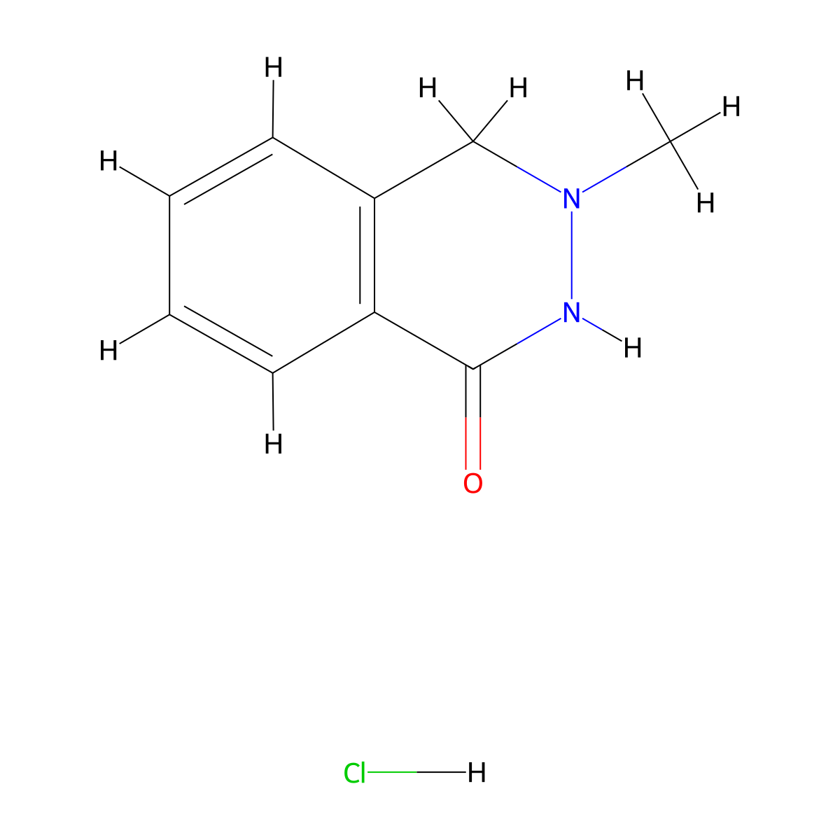 3-Methyl-1,2,3,4-tetrahydrophthalazin-1-one hydrochloride molecular structure, CAS 2095410-07-2