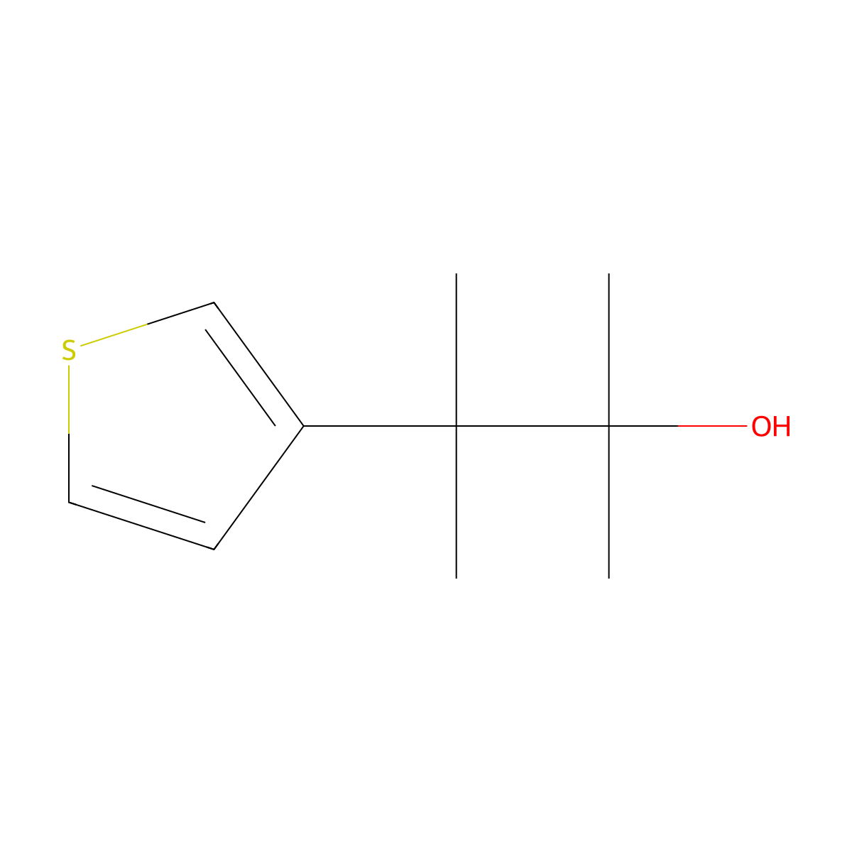 2,3-Dimethyl-3-(thiophen-3-yl)butan-2-ol molecular structure, CAS 2095410-59-4