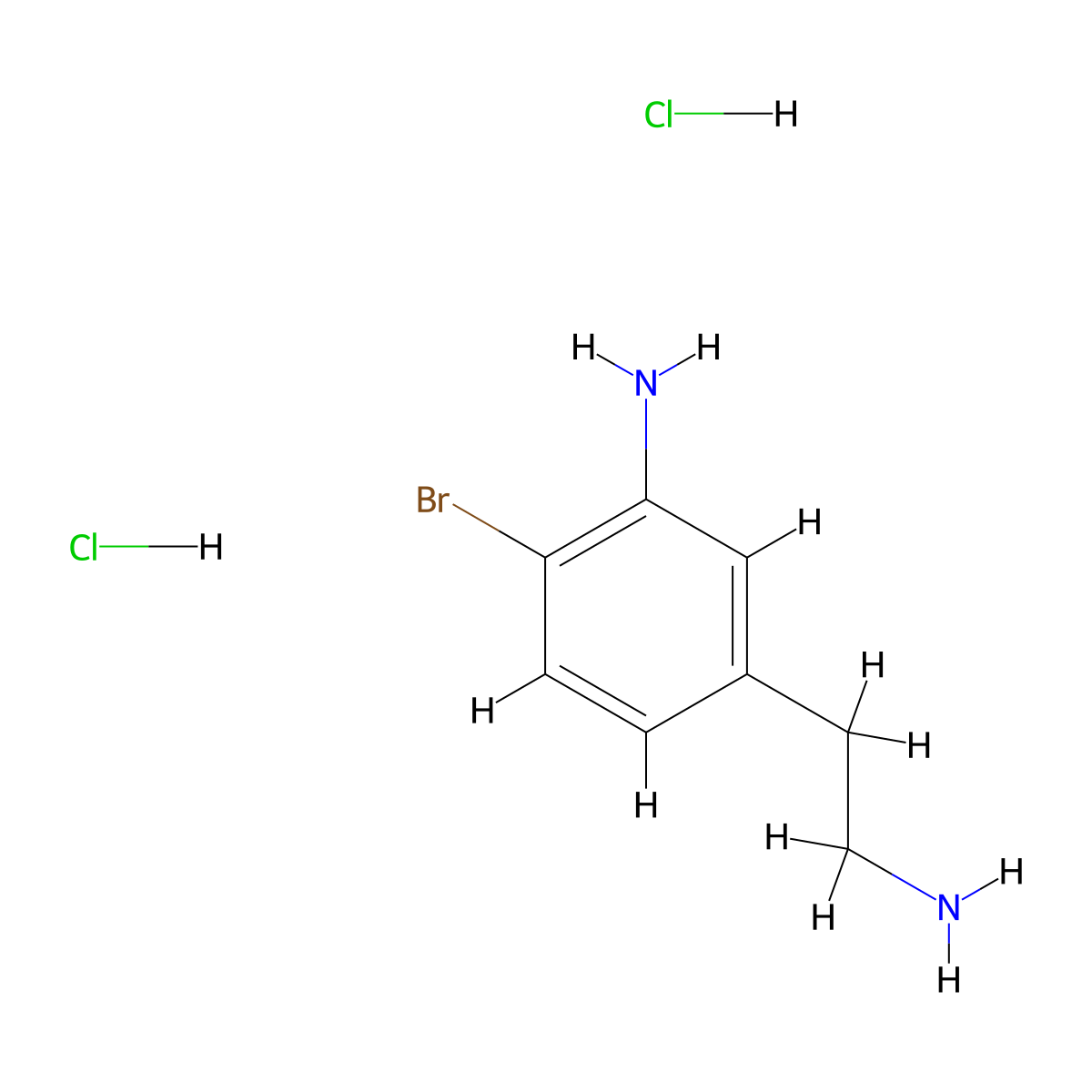 5-(2-Aminoethyl)-2-bromoaniline dihydrochloride molecular structure, CAS 2095410-69-6