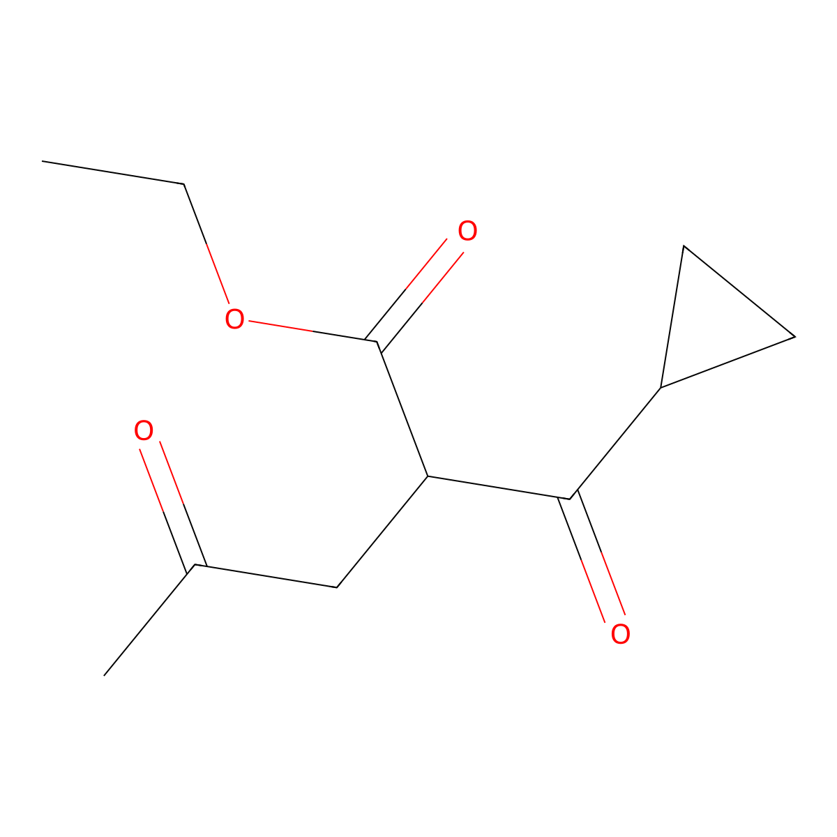 Ethyl 2-cyclopropanecarbonyl-4-oxopentanoate molecular structure, CAS 2095410-76-5