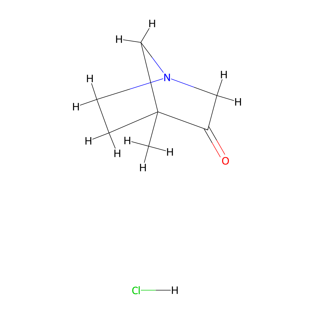 4-Methyl-1-azabicyclo[2.2.1]heptan-3-one hydrochloride molecular structure, CAS 2095411-23-5