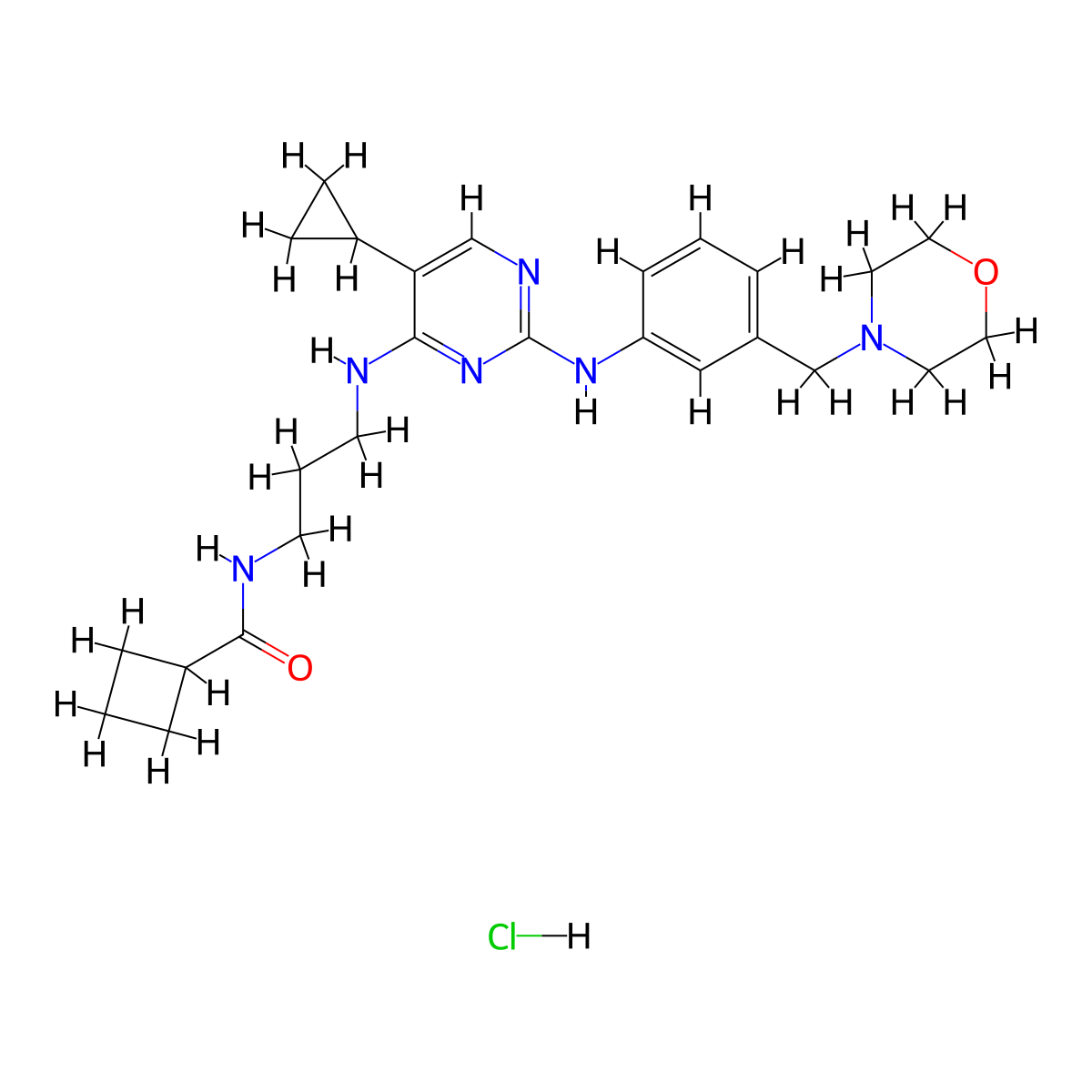 MRT67307 hydrochloride molecular structure, CAS 2095432-39-4