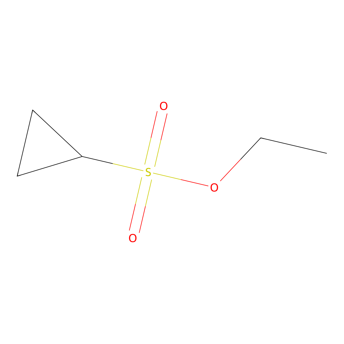 Ethyl cyclopropanesulfonate molecular structure, CAS 2095432-70-3