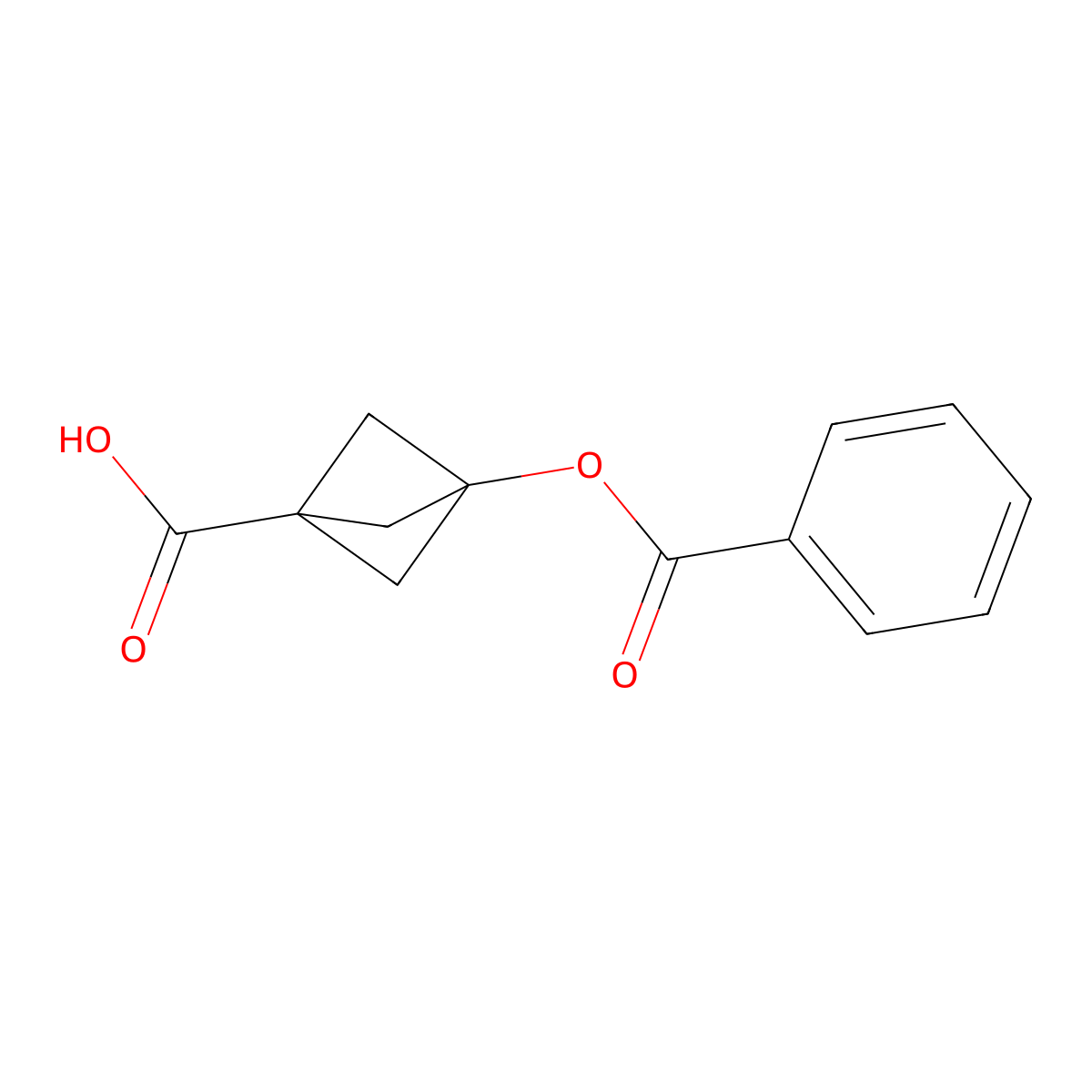 3-Benzoyloxybicyclo[1.1.1]pentane-1-carboxylic acid molecular structure, CAS 2095495-79-5