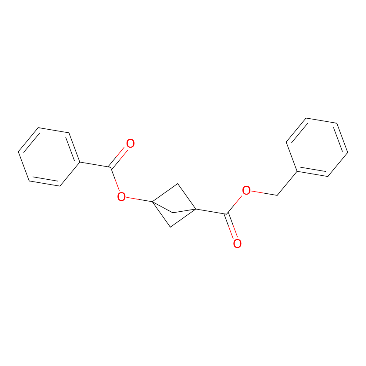 Benzyl 3-(benzoyloxy)bicyclo[1.1.1]pentane-1-carboxylate molecular structure, CAS 2095495-97-7