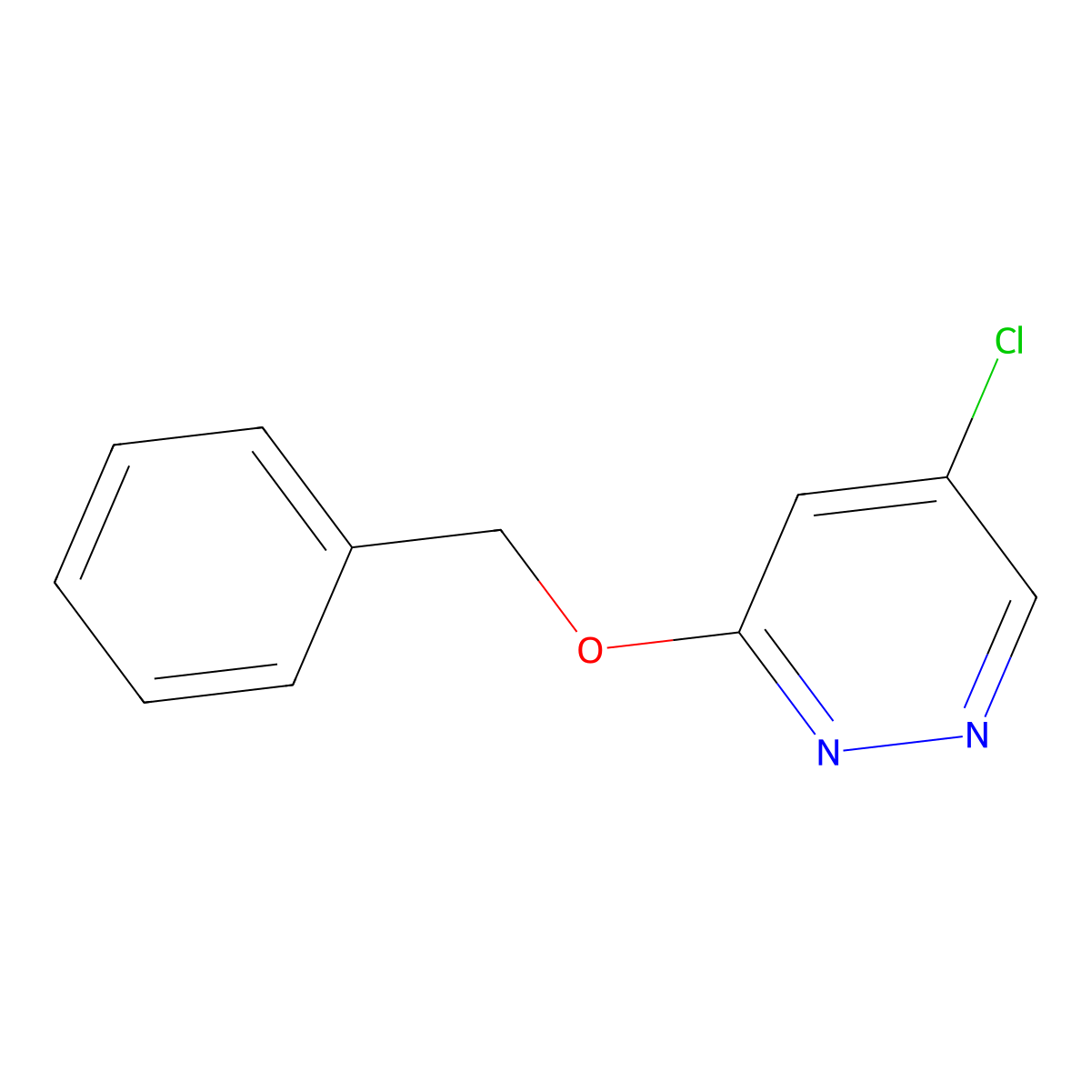 5-Chloro-3-(phenylmethoxy)pyridazine molecular structure, CAS 2095561-19-4