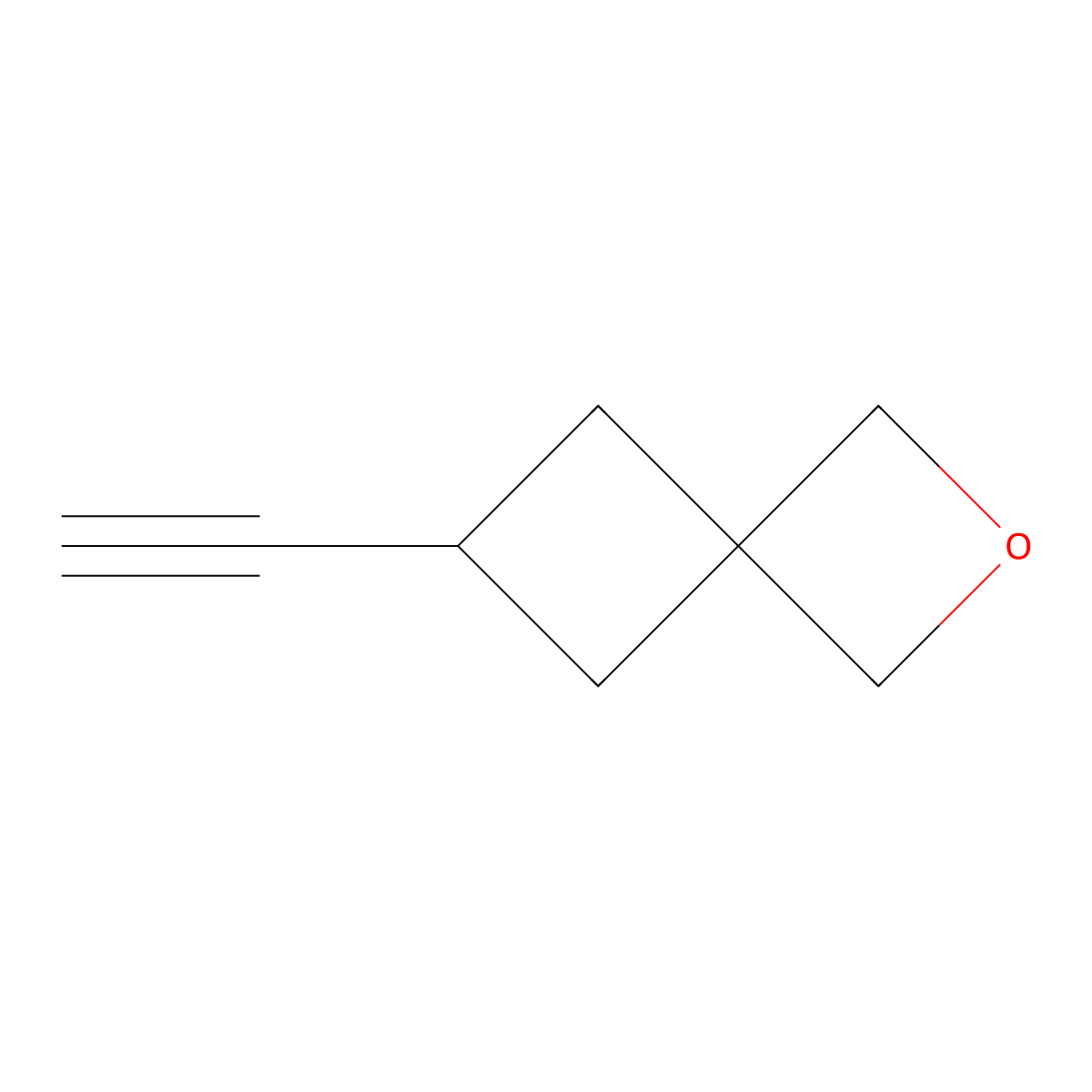 6-Ethynyl-2-oxaspiro[3.3]heptane molecular structure, CAS 2095614-11-0