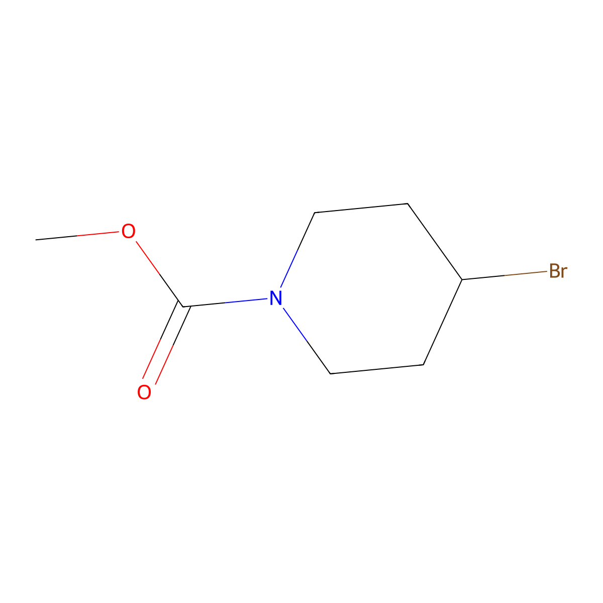 Methyl 4-Bromopiperidine-1-carboxylate molecular structure, CAS 2095617-08-4