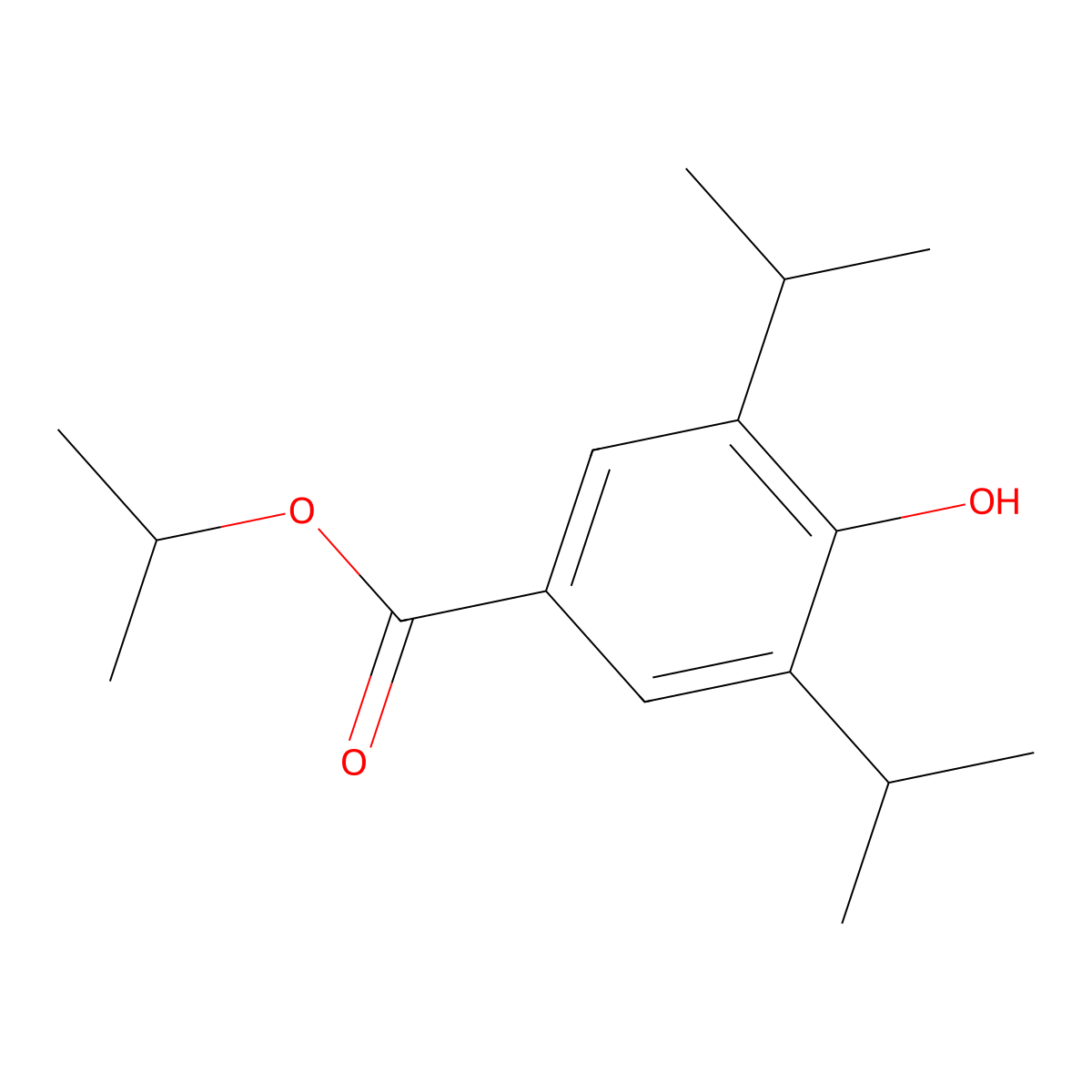 Isopropyl 4-hydroxy-3,5-diisopropylbenzoate molecular structure, CAS 2095678-97-8