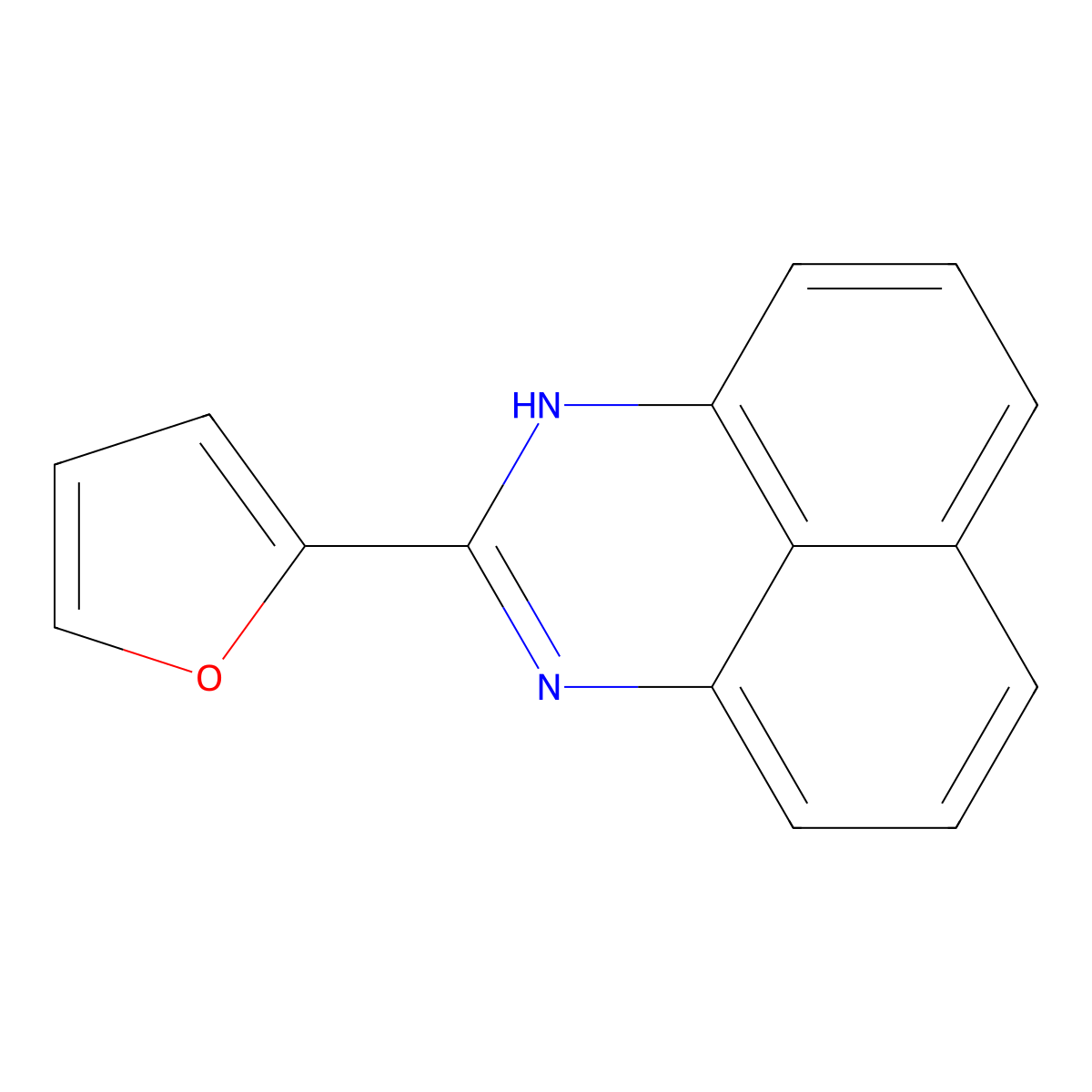 2-(furan-2-yl)-1H-perimidine molecular structure, CAS 20957-02-2