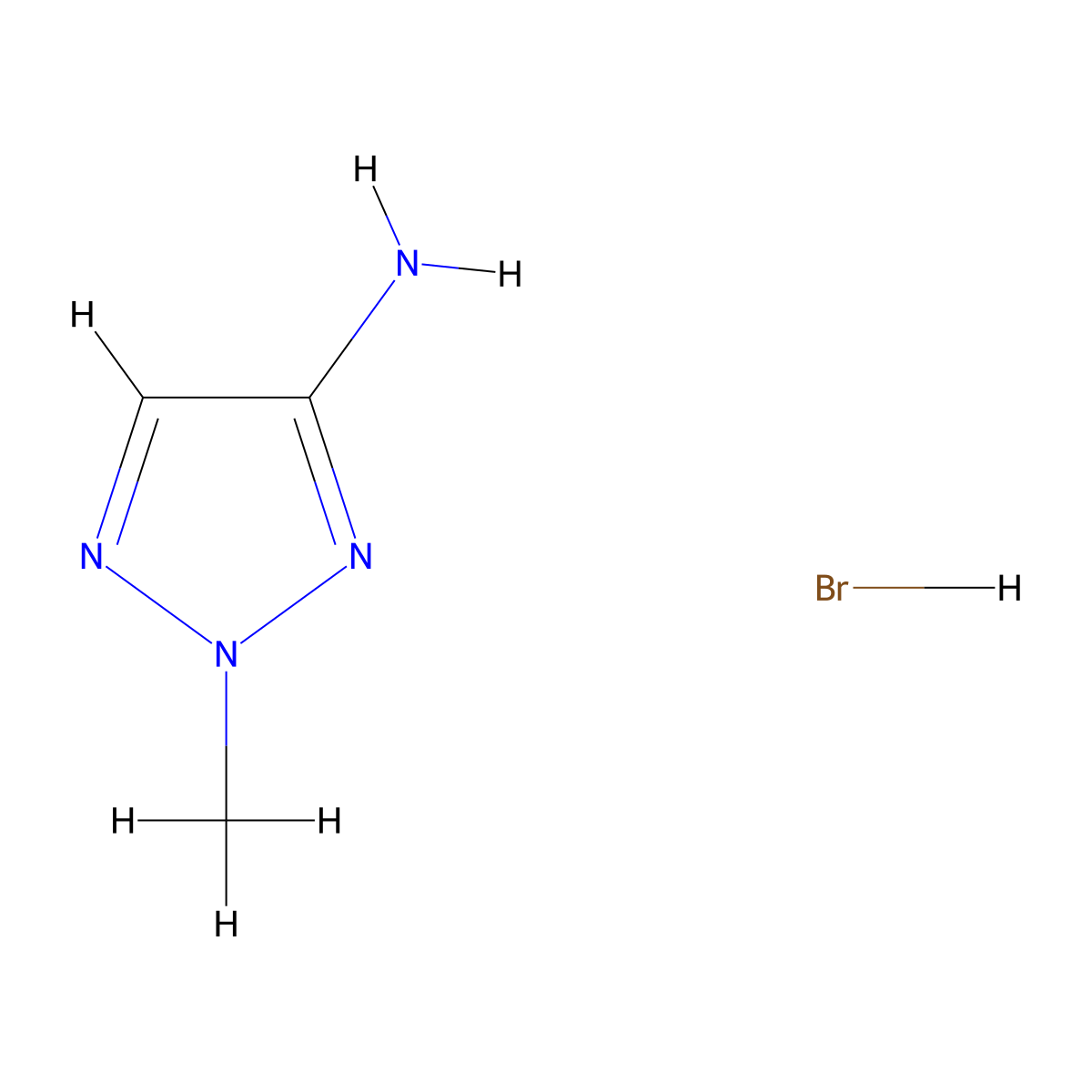 2-Methyl-2H-[1,2,3]triazol-4-ylamine hydrobromide molecular structure, CAS 2095725-99-6