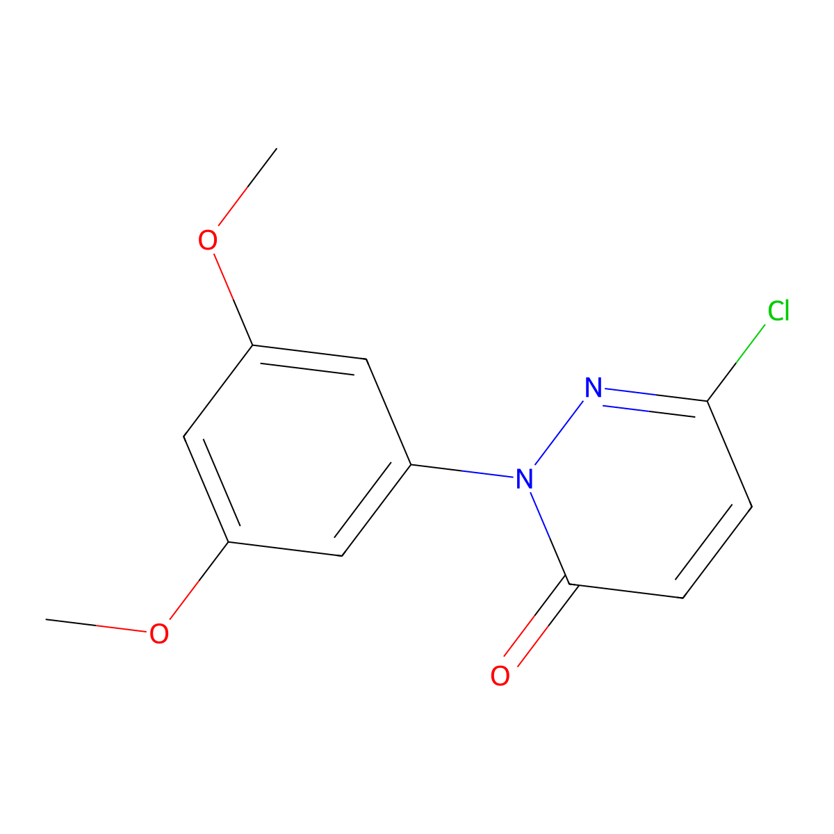 6-Chloro-2-(3,5-dimethoxyphenyl)pyridazin-3(2H)-one molecular structure, CAS 2095779-74-9