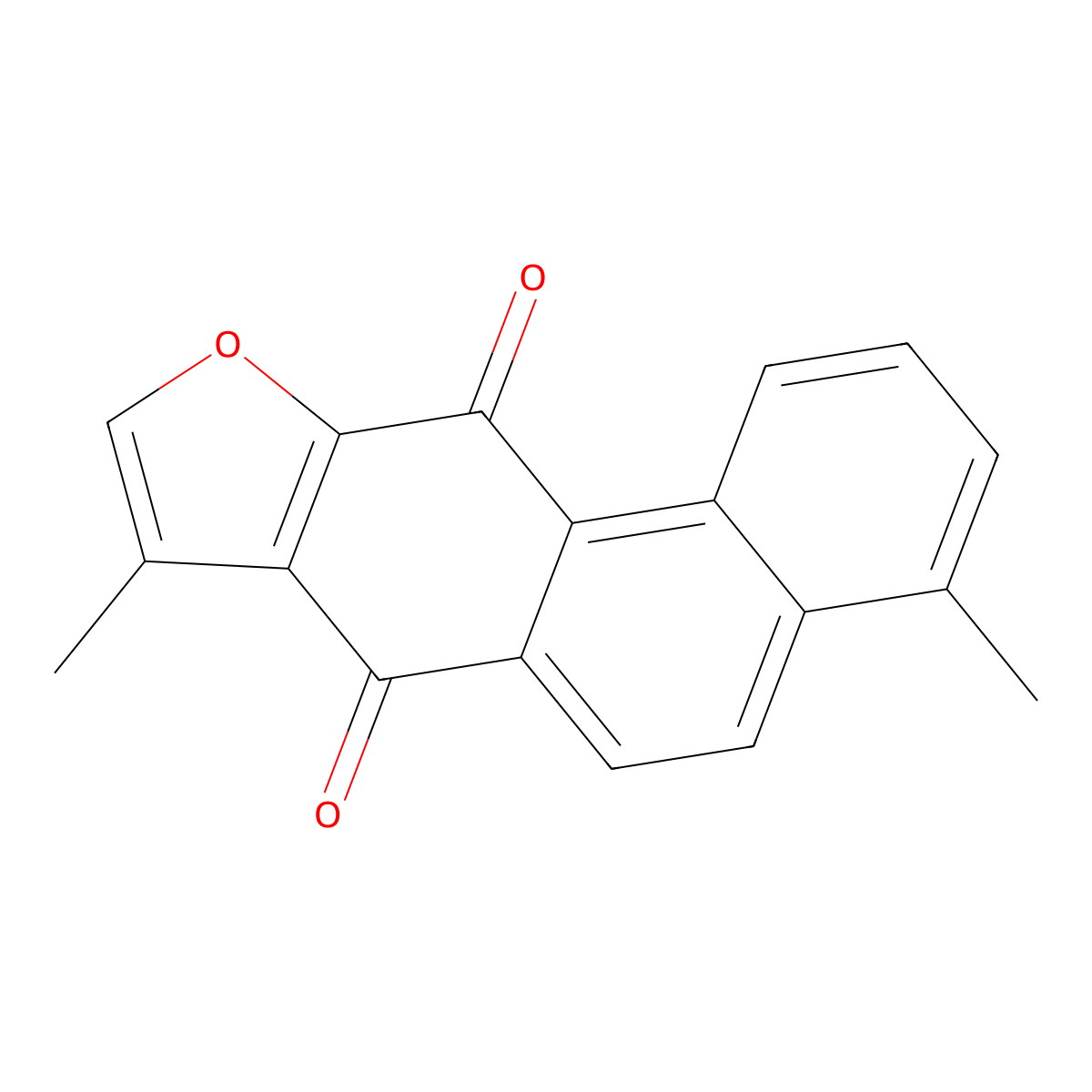 Isotanshinone I molecular structure, CAS 20958-17-2
