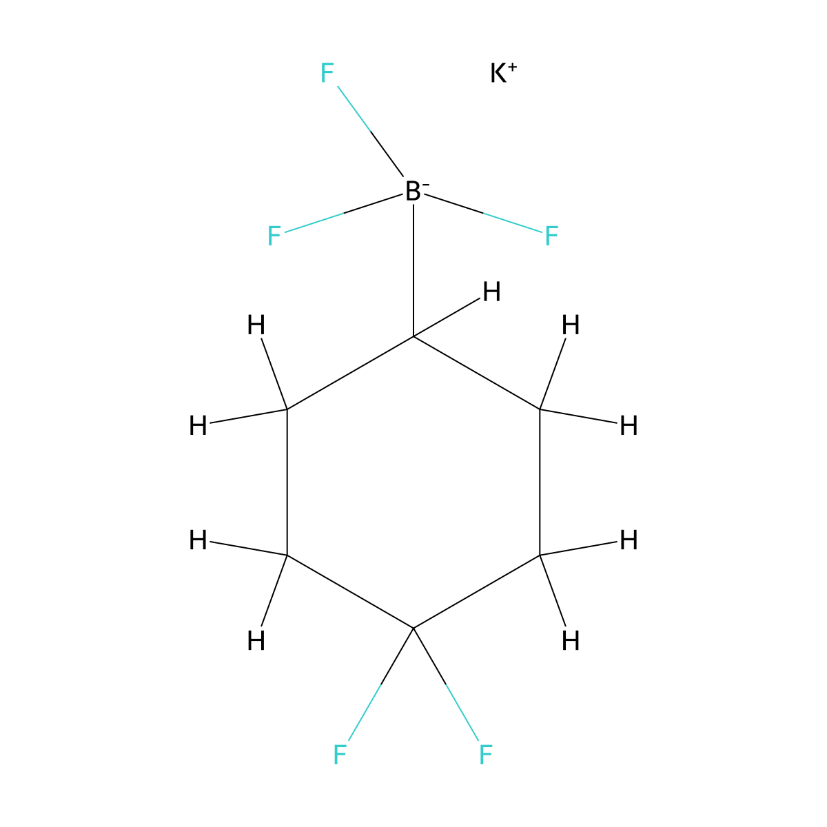 Potassium (4,4-difluorocyclohexyl)trifluoroborate molecular structure, CAS 2095863-71-9