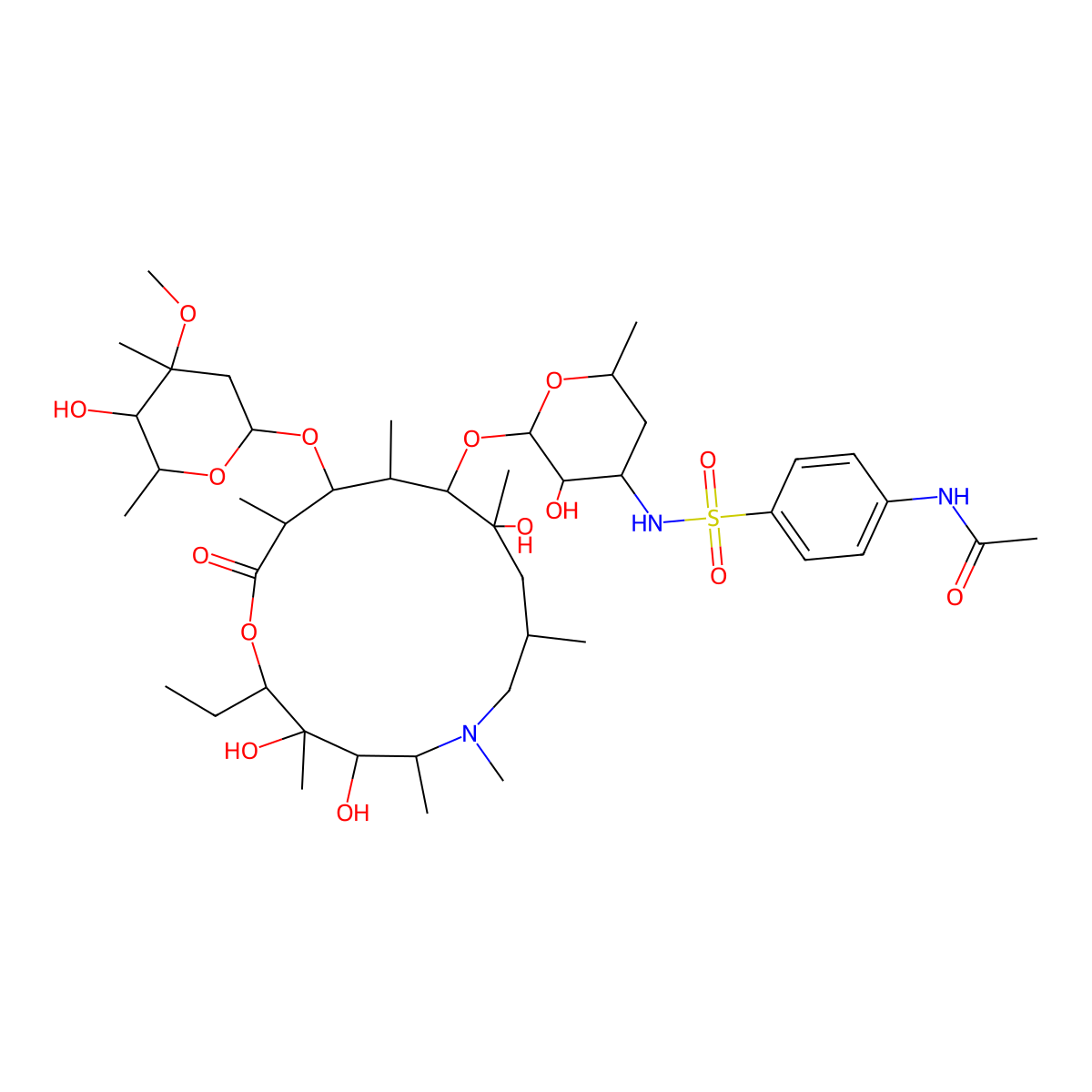 3'-N-Didesmethyl-3'-N-tosyl azithromycin molecular structure, CAS 2095879-65-3