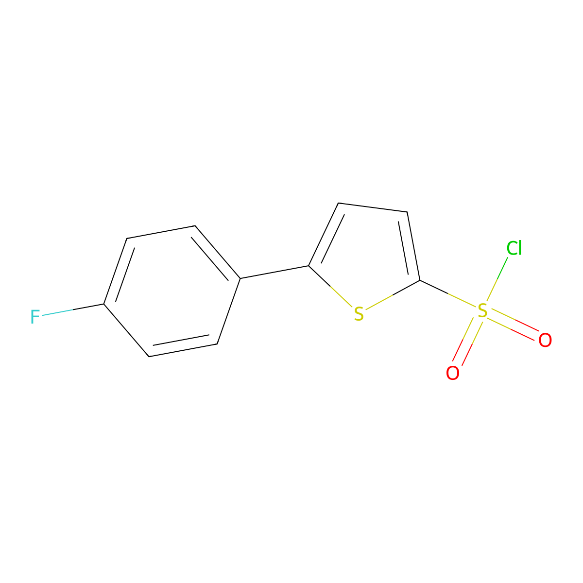 5-(4-Fluorophenyl)thiophene-2-sulfonyl chloride molecular structure, CAS 209592-41-6