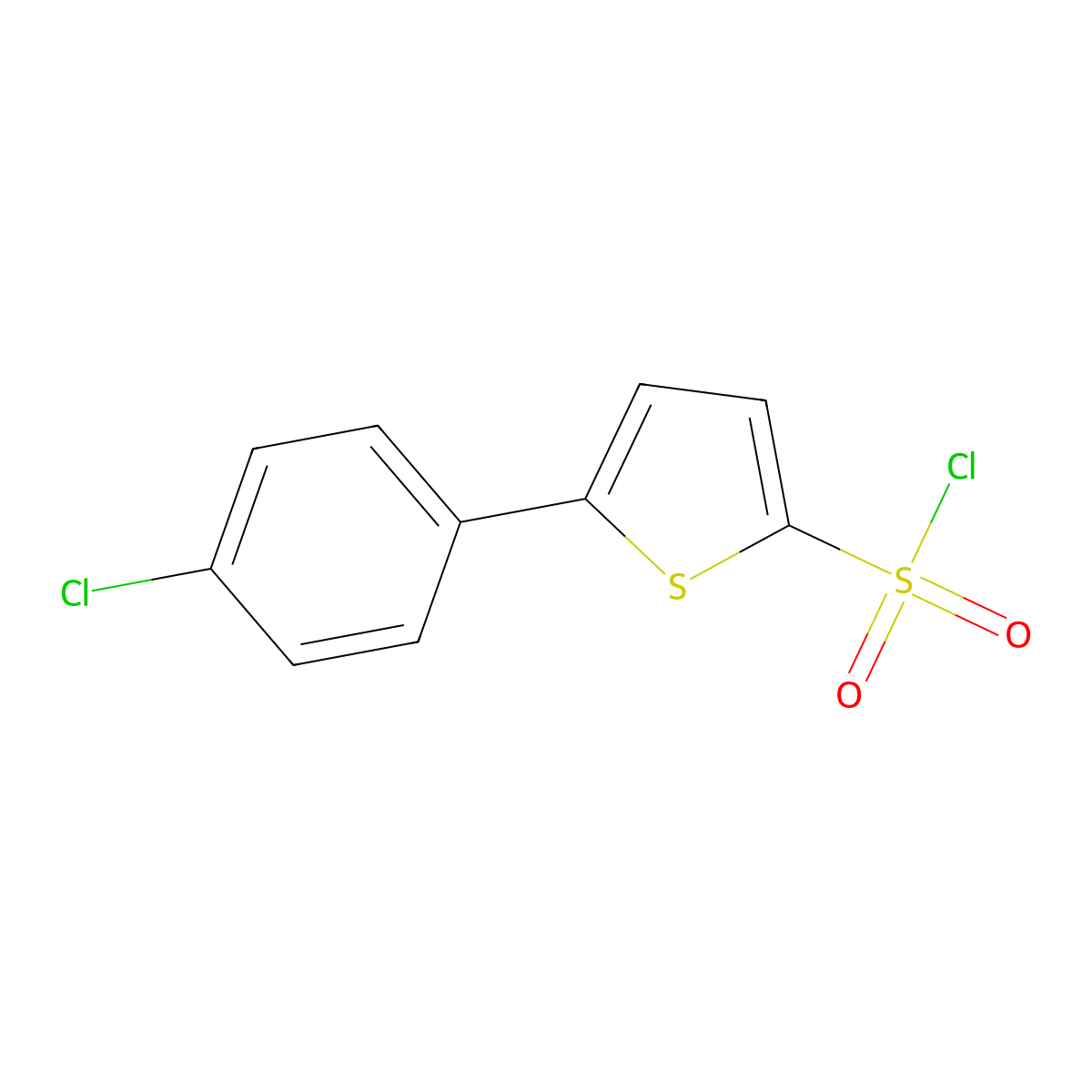 5-(4-Chlorophenyl)thiophene-2-sulfonyl chloride molecular structure, CAS 209592-43-8
