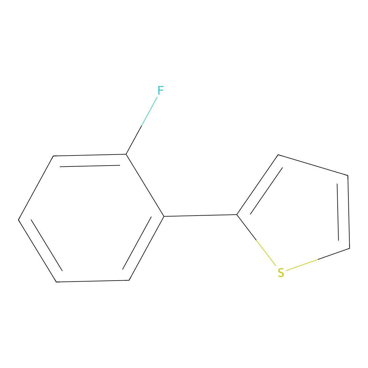 2-(2-Fluorophenyl)thiophene molecular structure, CAS 209592-45-0