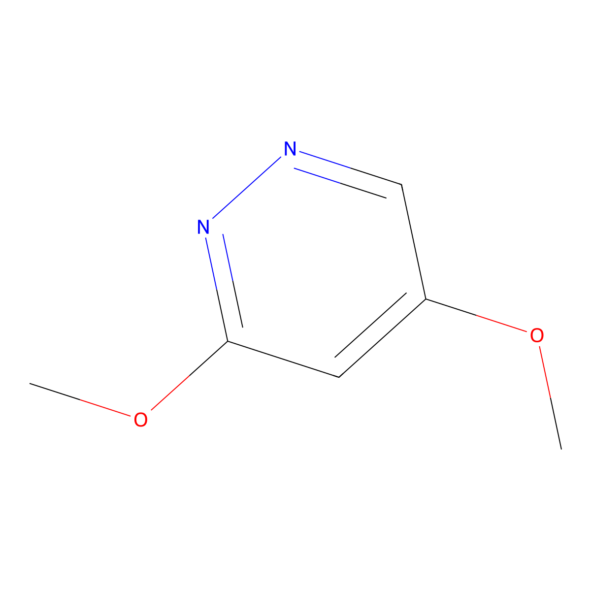 3,5-Dimethoxypyridazine molecular structure, CAS 2096-20-0