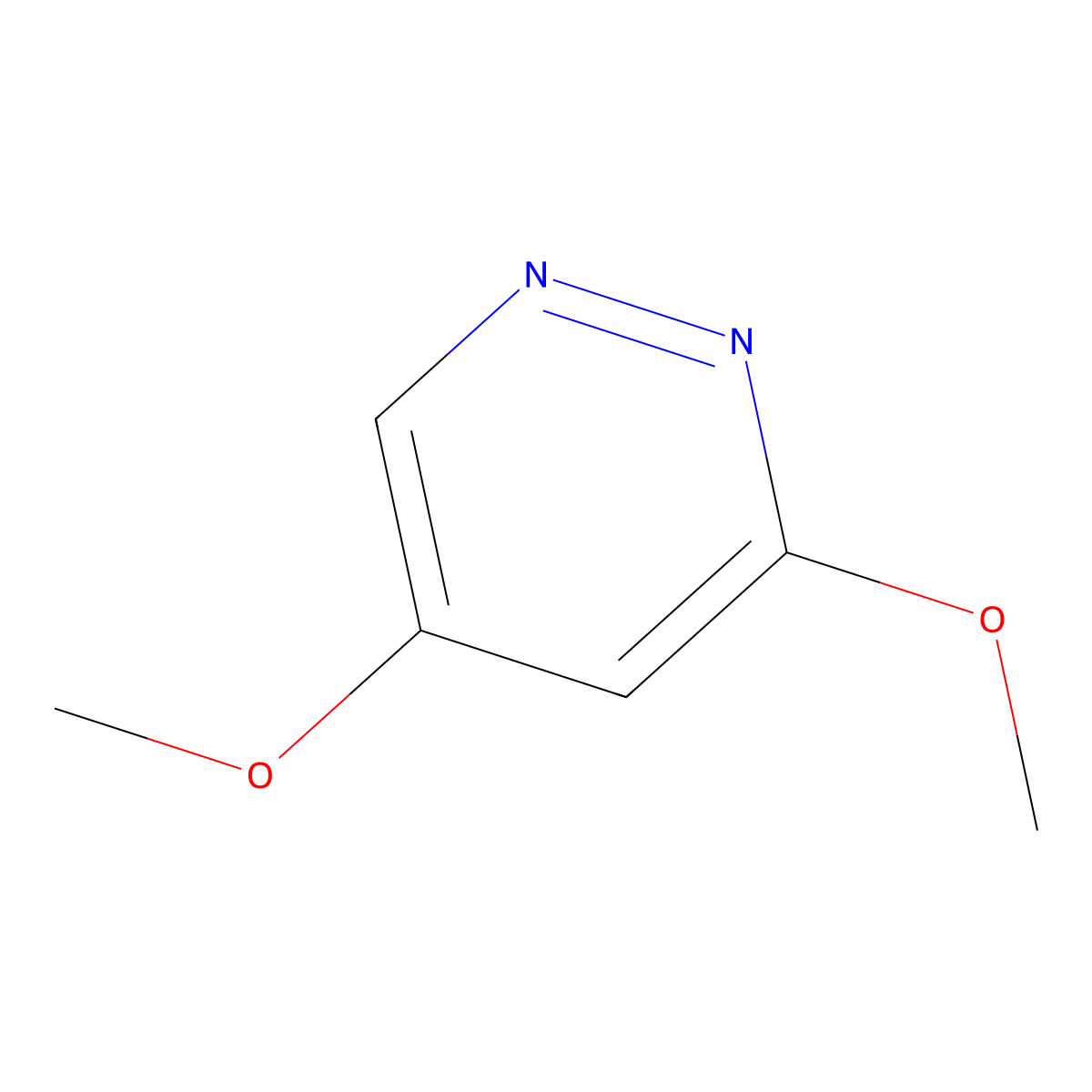 3,5-Dimethoxypyridazine molecular structure, CAS 2096-20-0