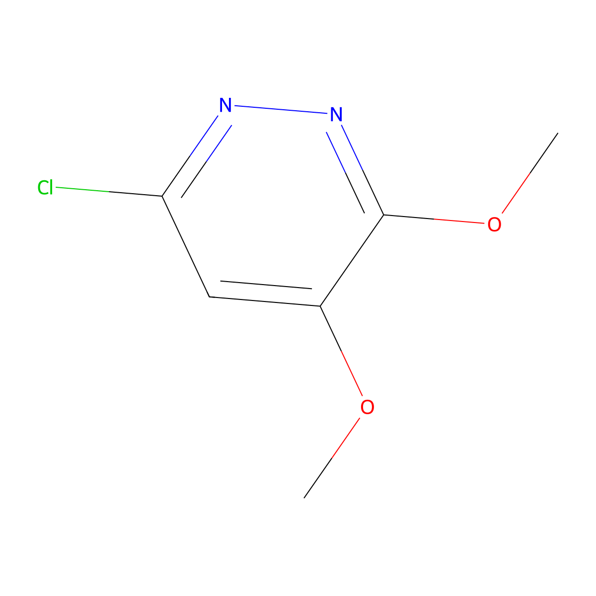 6-Chloro-3,4-dimethoxypyridazine molecular structure, CAS 2096-21-1
