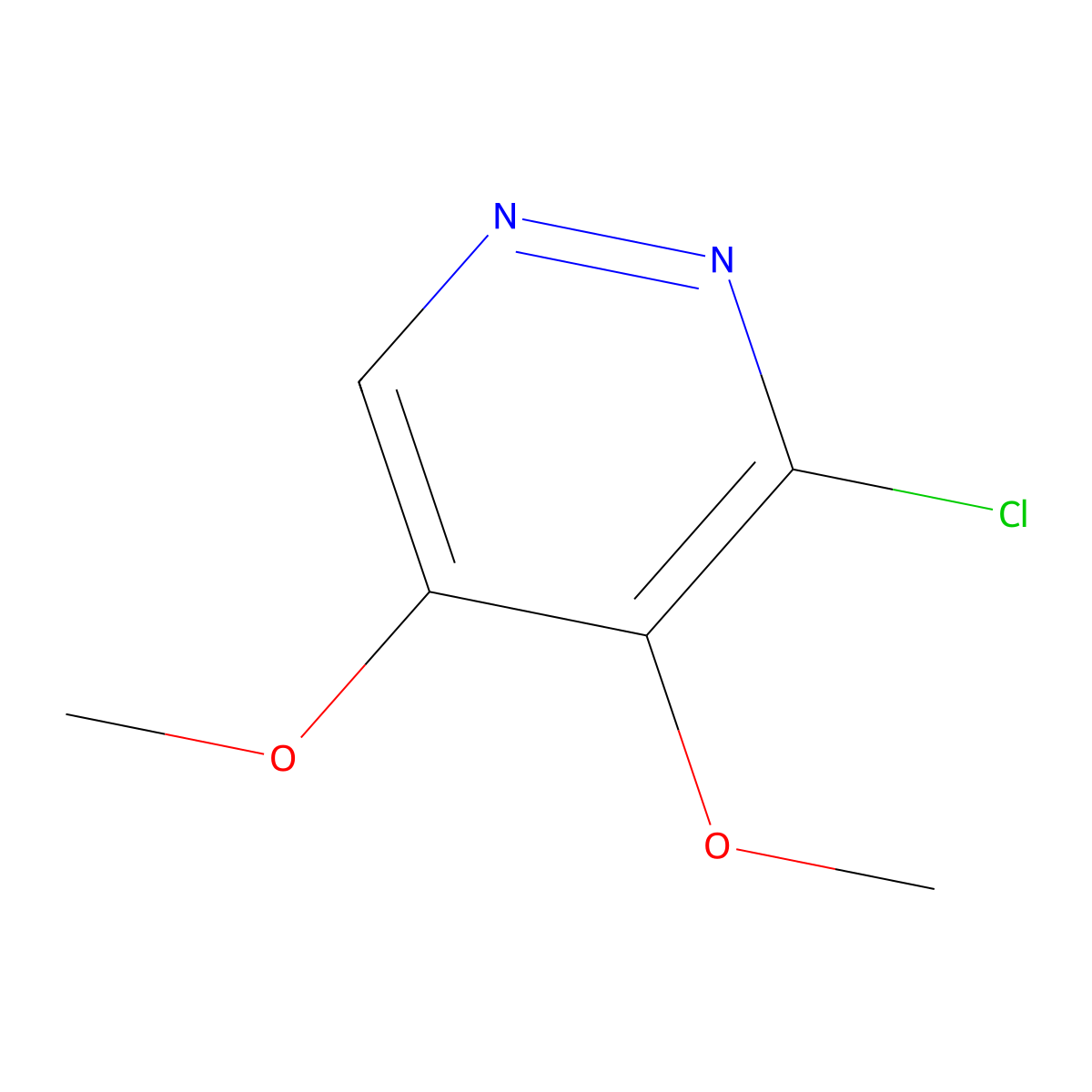 3-Chloro-4,5-dimethoxypyridazine molecular structure, CAS 2096-22-2