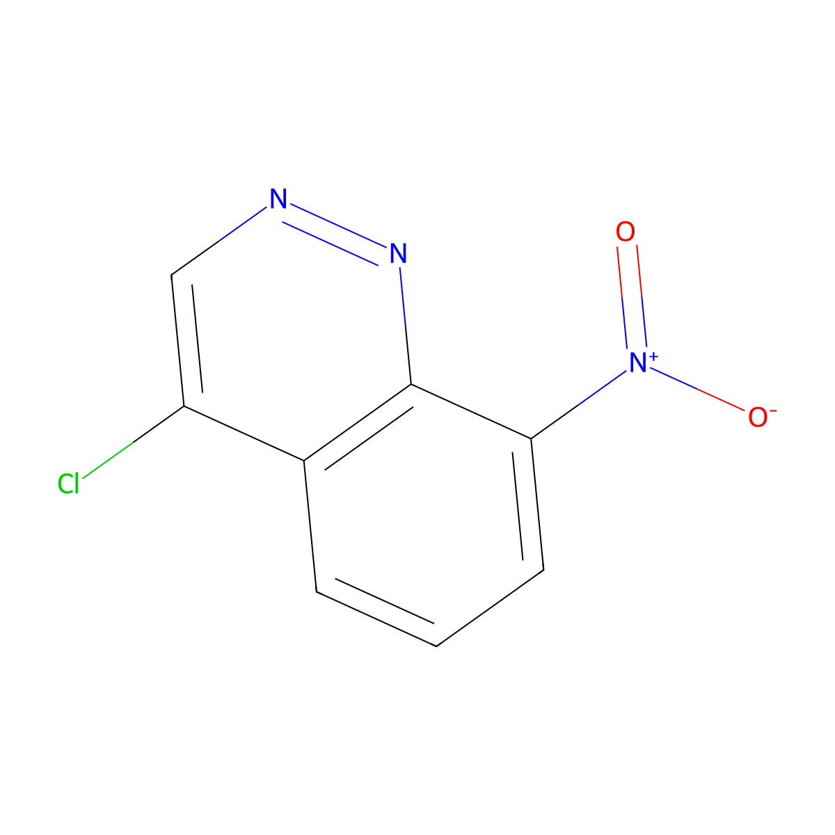 4-Chloro-8-nitrocinnoline molecular structure, CAS 2096-41-5