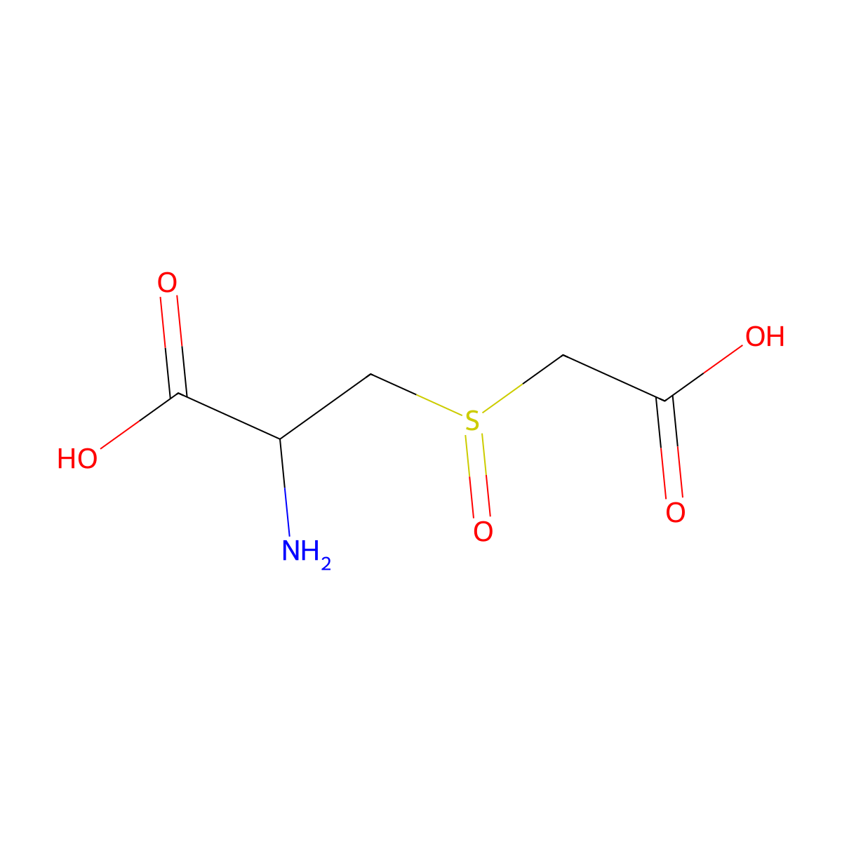 3-((Carboxymethyl)sulfinyl)alanine molecular structure, CAS 20960-90-1