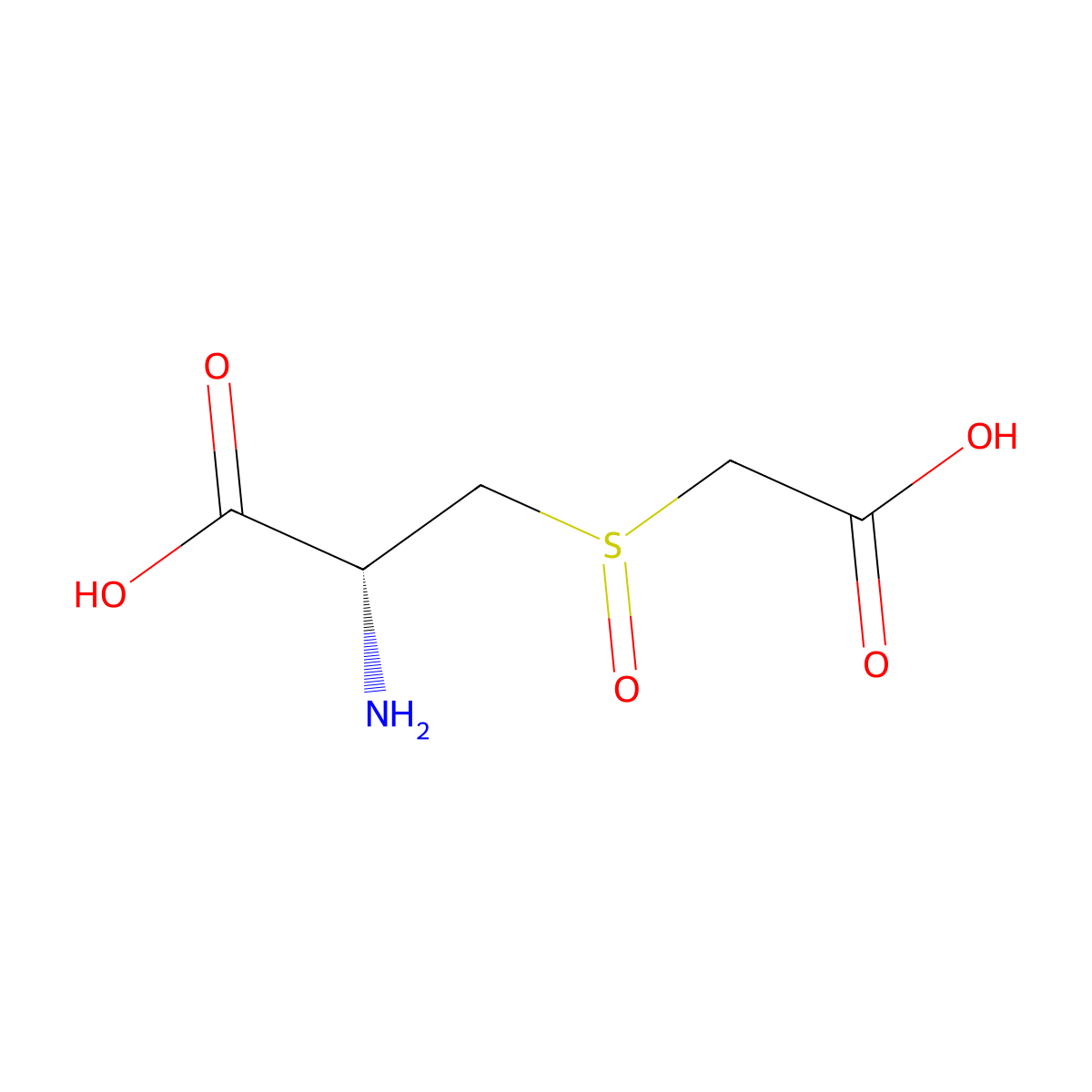 3-((Carboxymethyl)sulfinyl)alanine molecular structure, CAS 20960-90-1
