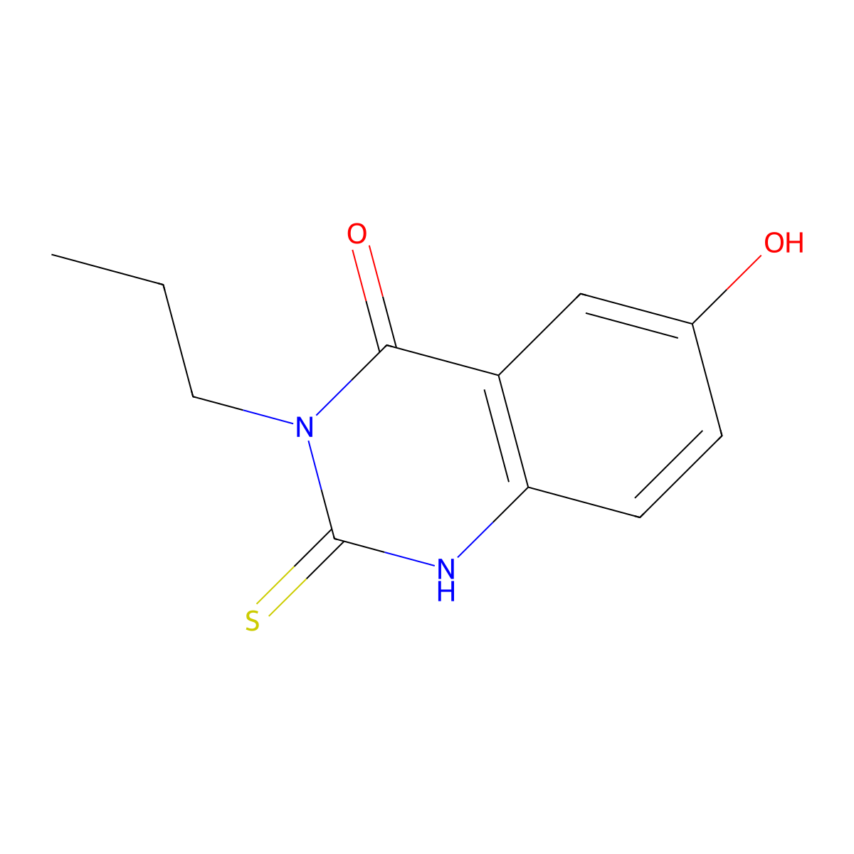 6-Hydroxy-3-propyl-2-sulfanyl-3,4-dihydroquinazolin-4-one molecular structure, CAS 209604-74-0