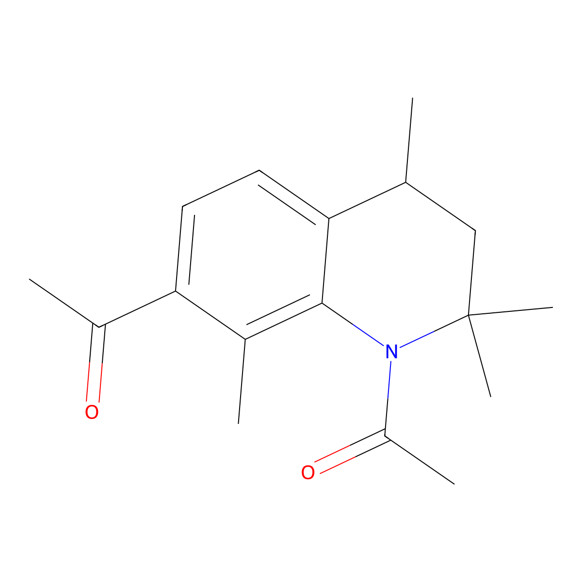 1-(1-Acetyl-2,2,4,8-tetramethyl-1,2,3,4-tetrahydroquinolin-7-yl)ethanone molecular structure, CAS 2096112-88-6