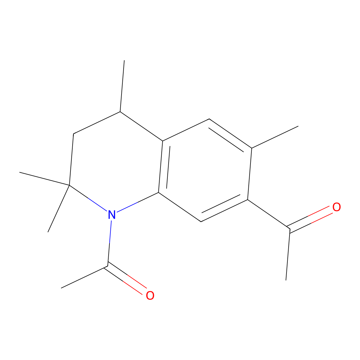 1-(1-Acetyl-2,2,4,6-tetramethyl-1,2,3,4-tetrahydroquinolin-7-yl)ethanone molecular structure, CAS 2096138-48-4