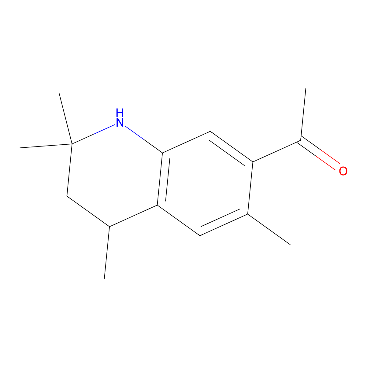 1-(2,2,4,6-Tetramethyl-1,2,3,4-tetrahydroquinolin-7-yl)ethanone molecular structure, CAS 2096170-07-7