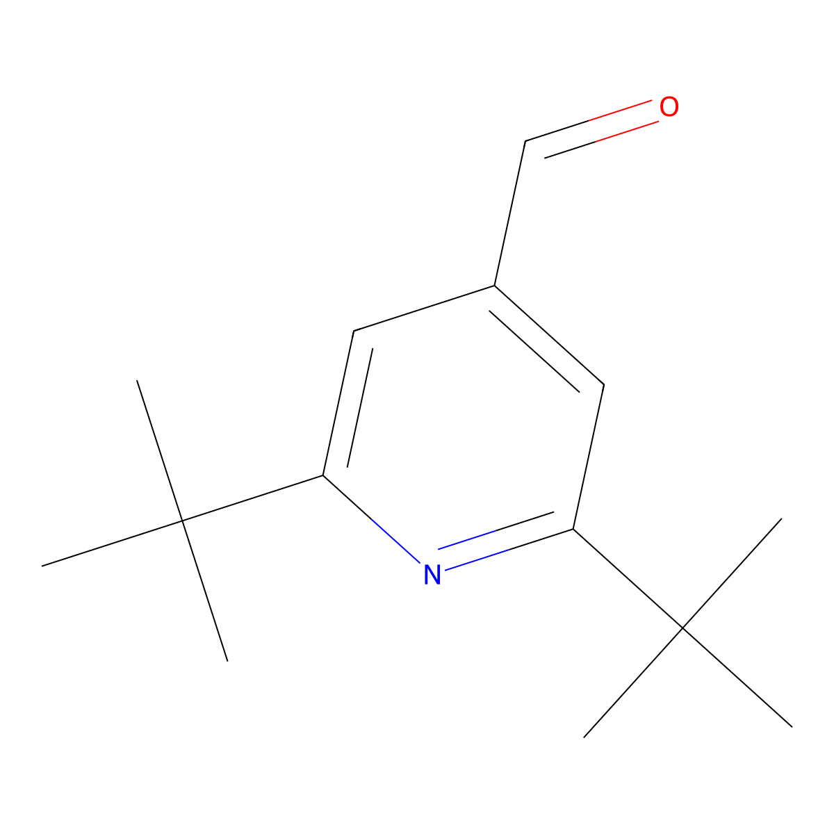 2,6-Di-tert-butylisonicotinaldehyde molecular structure, CAS 209624-67-9